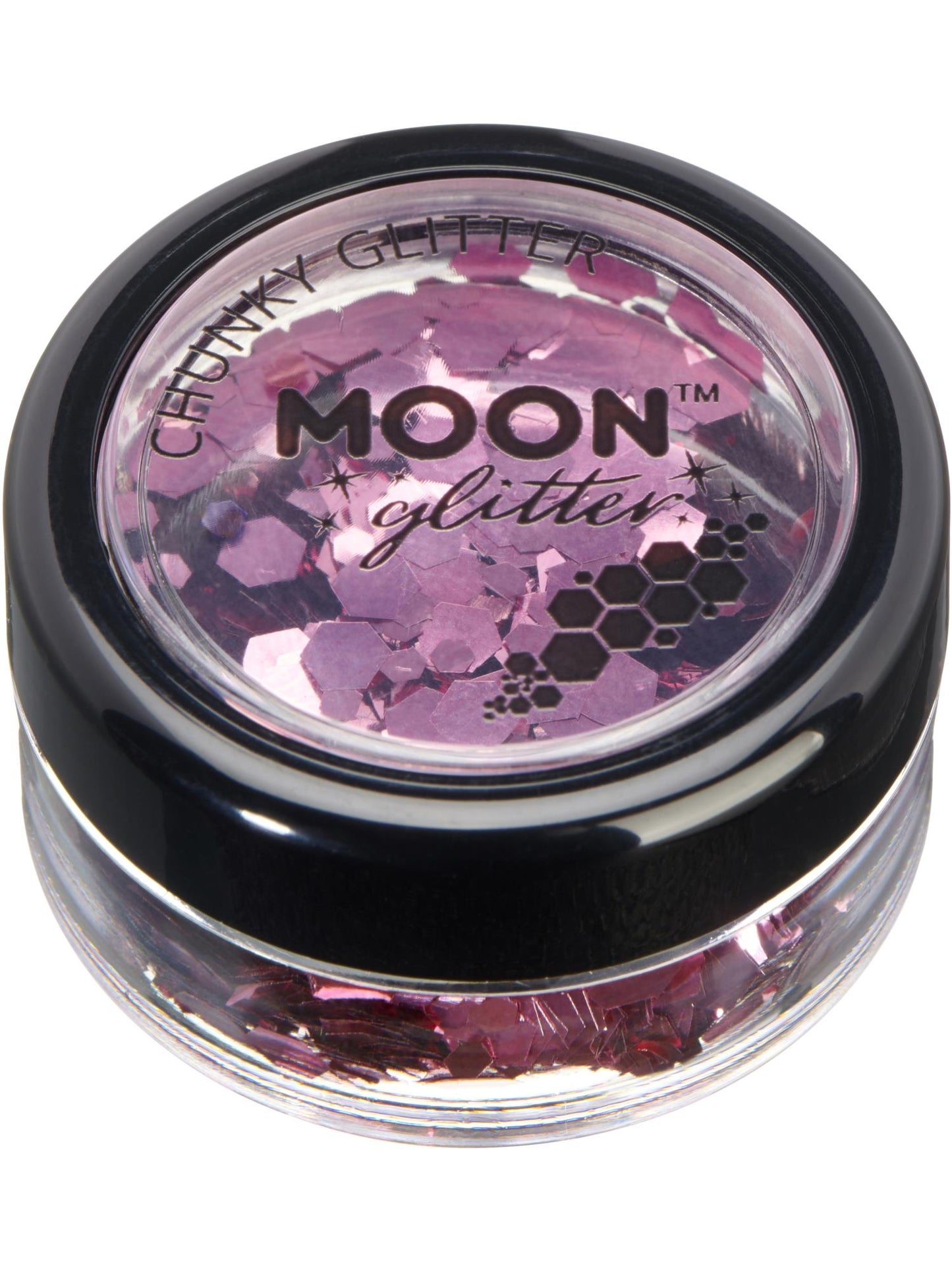 Smiffys Moon Glitter Classic Chunky Glitter, Pink CD für Unisex