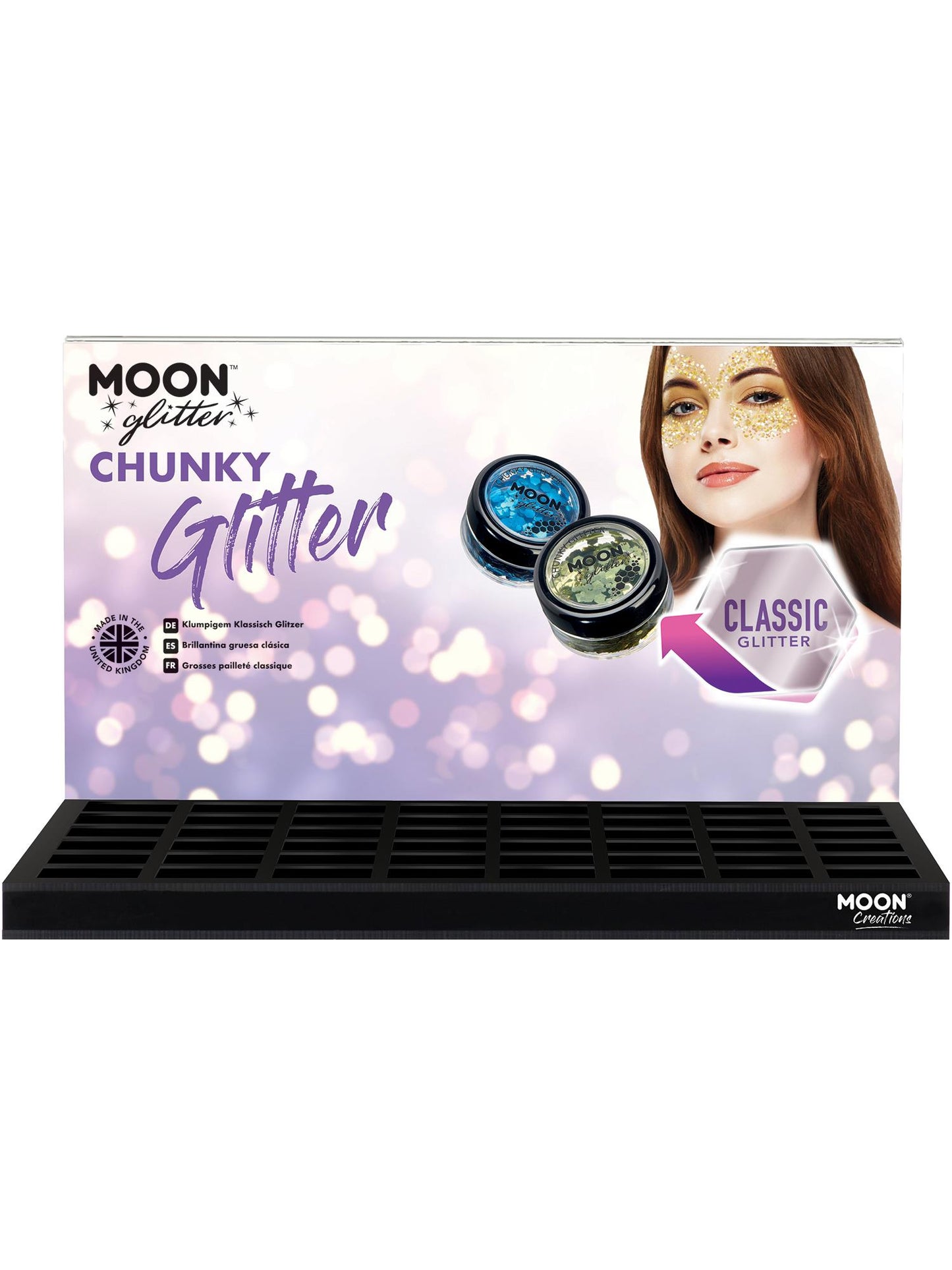 Smiffys Moon Glitter Classic Chunky Glitter, SF für Unisex