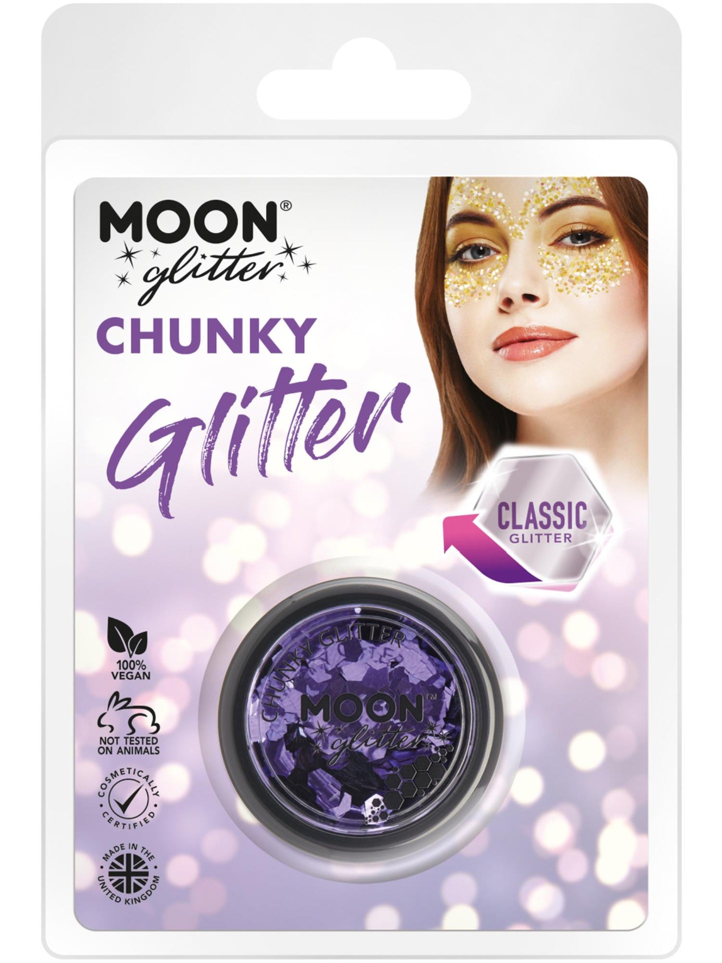 Smiffys Moon Glitter Classic Chunky Glitter CD für Unisex