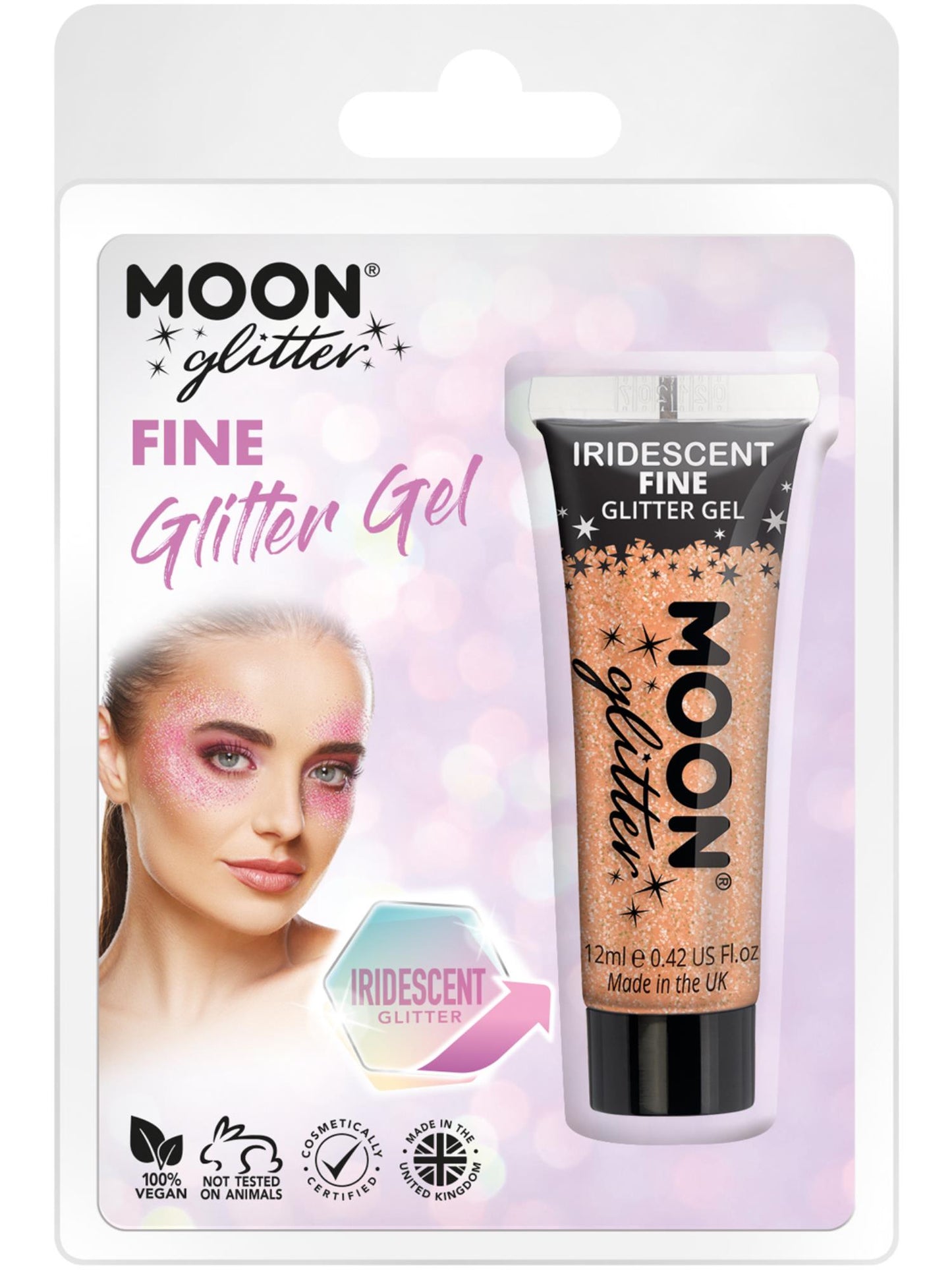 Smiffys Moon Glitter Iridescent Glitter Gel, Orange CD für Unisex