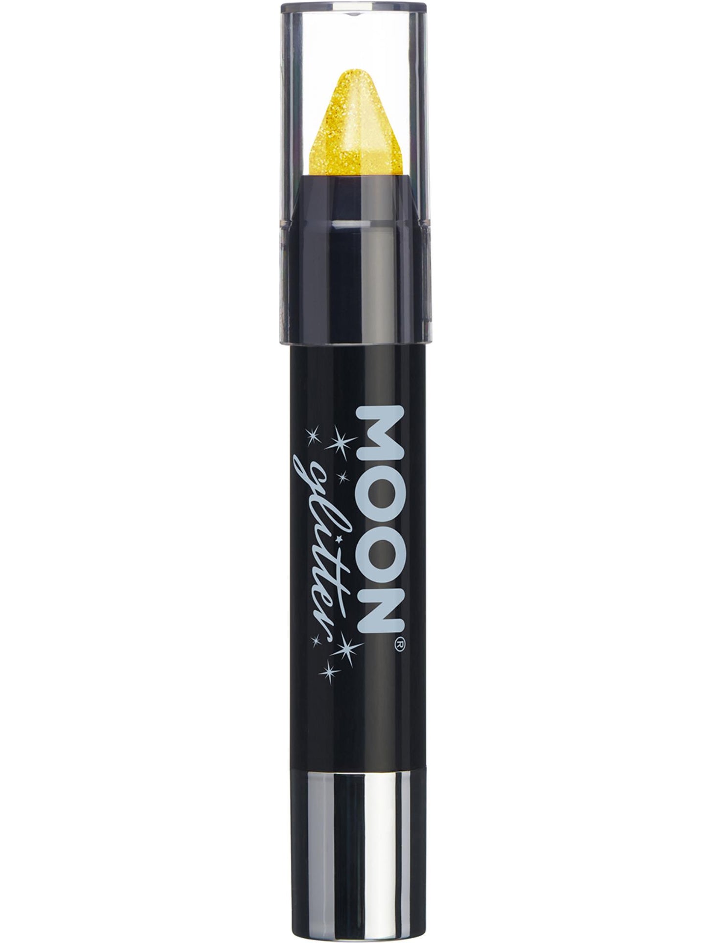 Smiffys Moon Glitter Iridescent Body Crayons, Yellow CD für Unisex