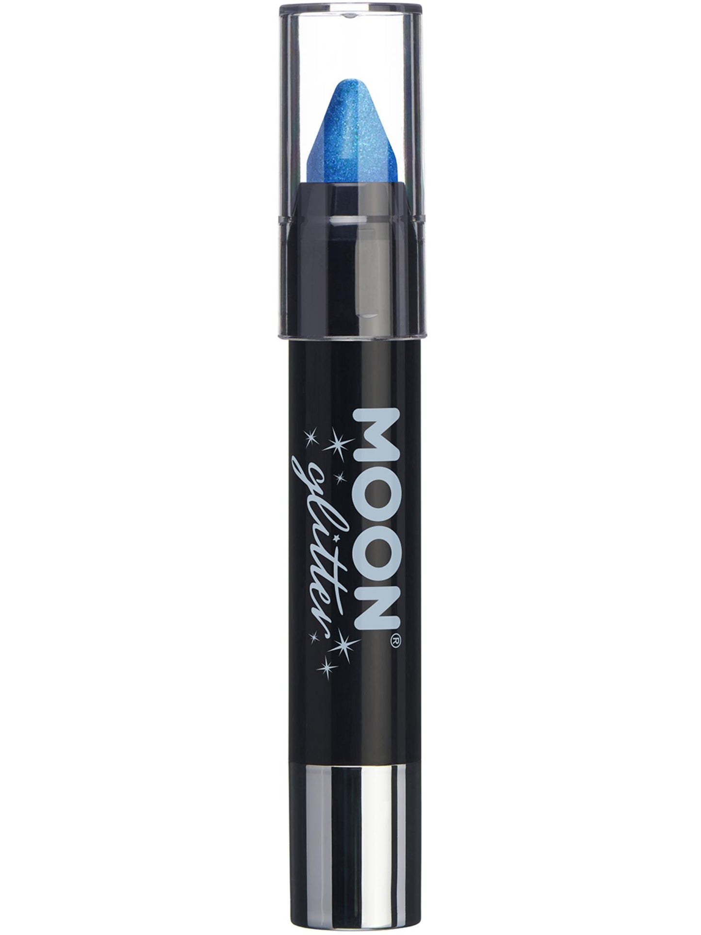 Smiffys Moon Glitter Iridescent Body Crayons, Blue CD für Unisex