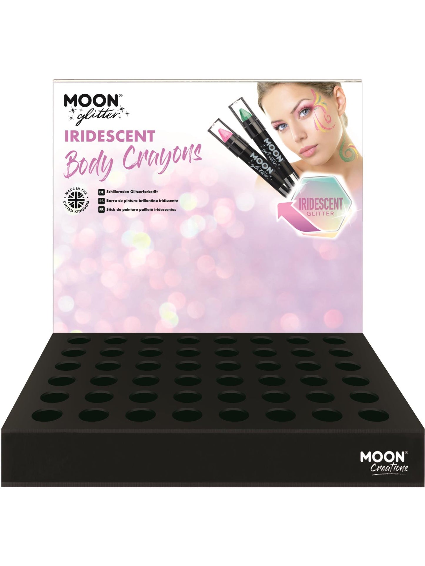 Smiffys Moon Glitter Iridescent Body Crayons, SF für Unisex