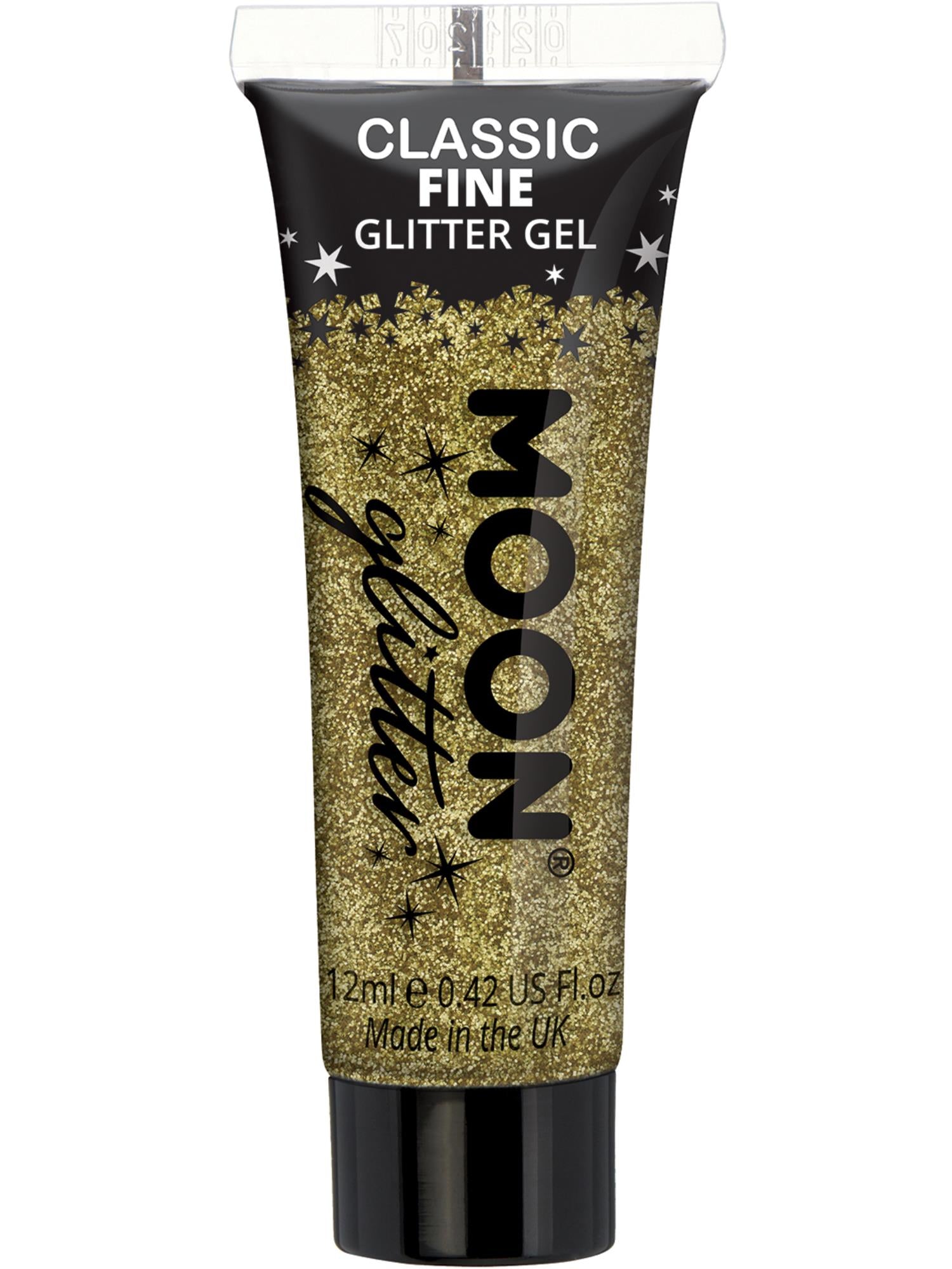 Smiffys Moon Classic Glitter Gel Gold 12 ml