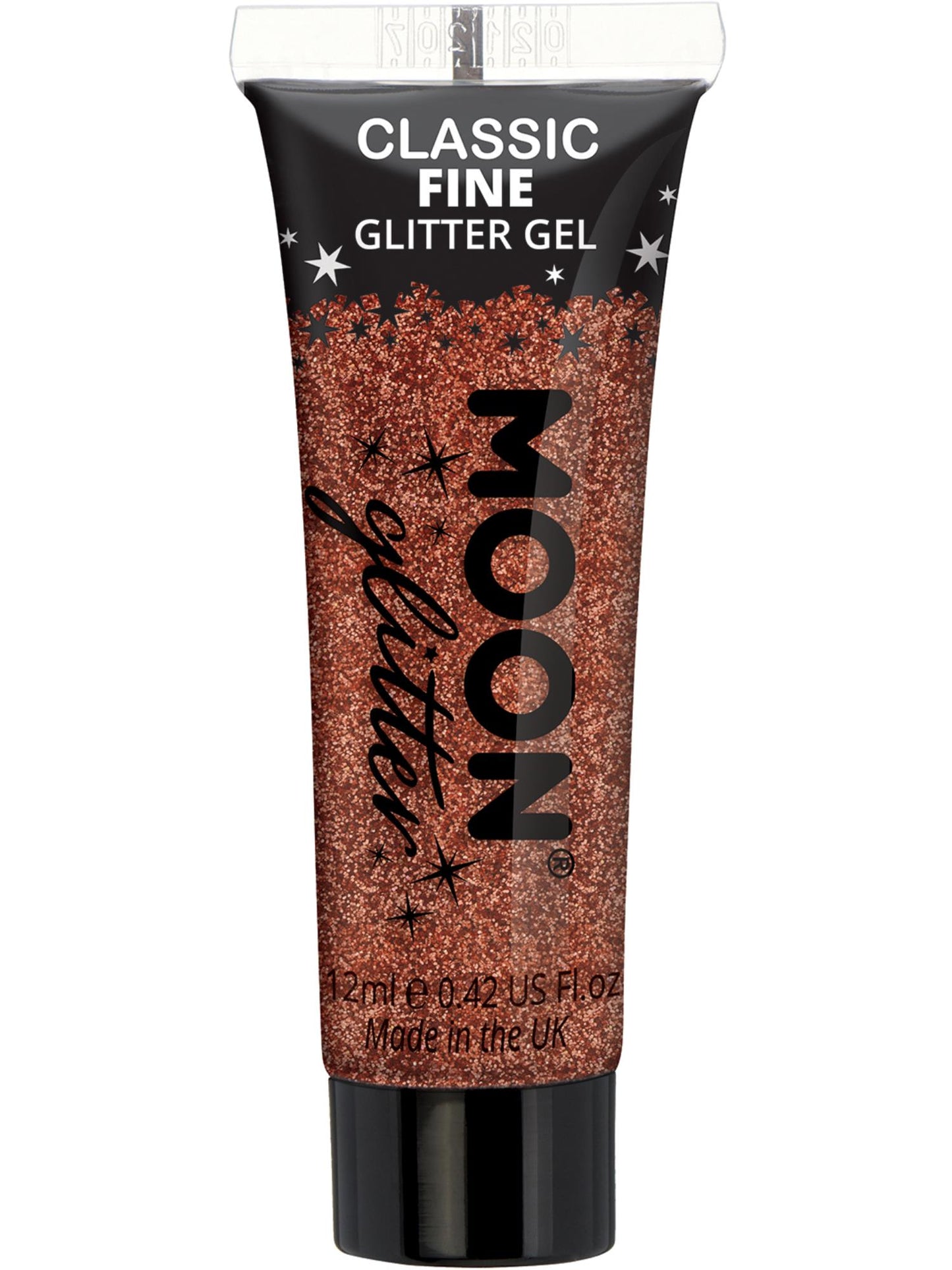 Smiffys Moon Glitter Classic Fine Glitter Gel Copper Bronze 12 ml