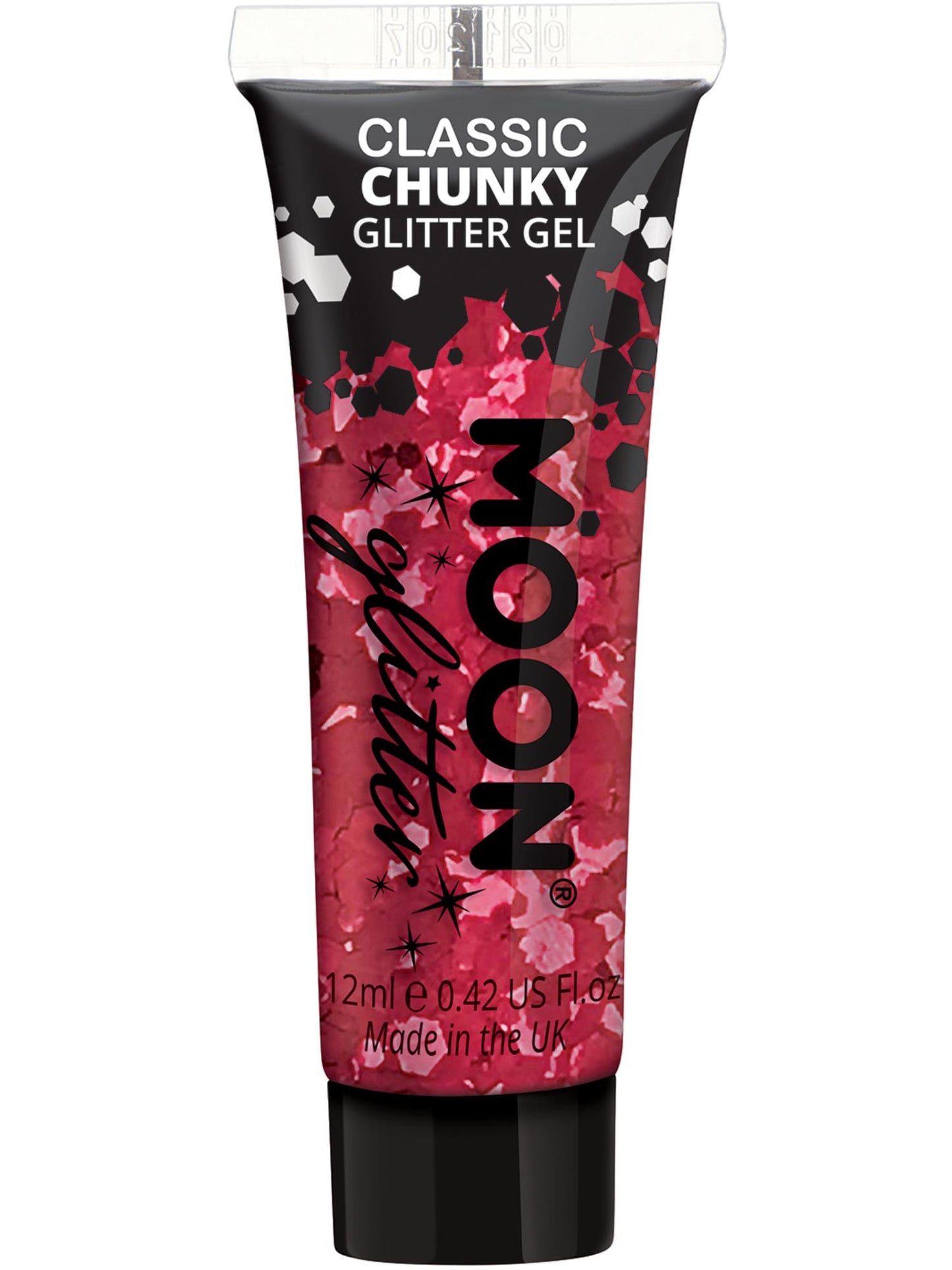 Smiffys Moon Glitter Classic Chunky Glitter Gel, Red CD für Unisex