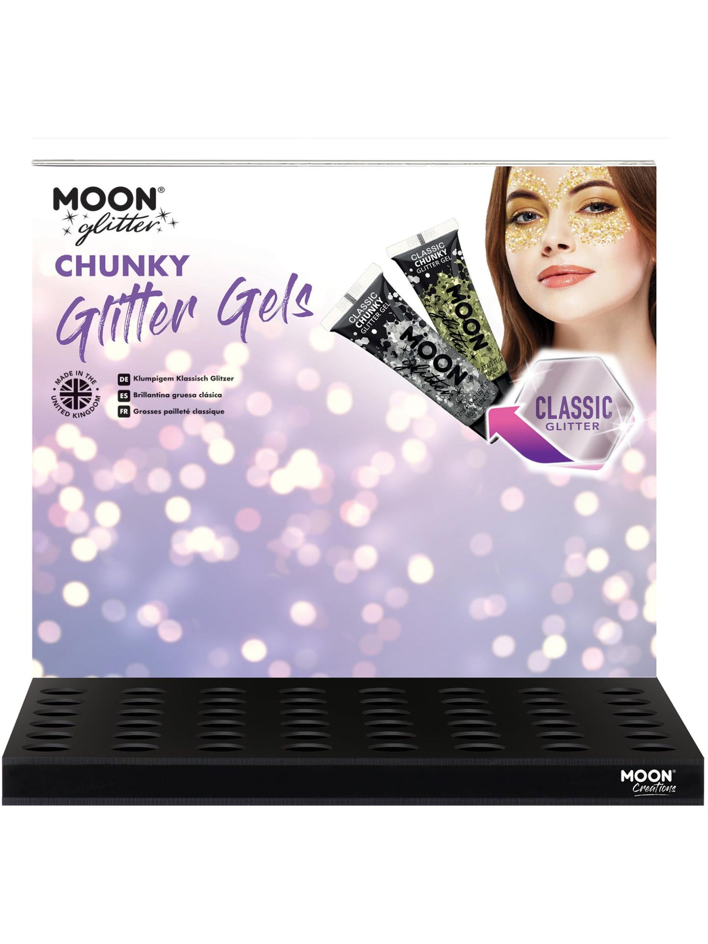 Smiffys Moon Glitter Classic Chunky Glitter Gel