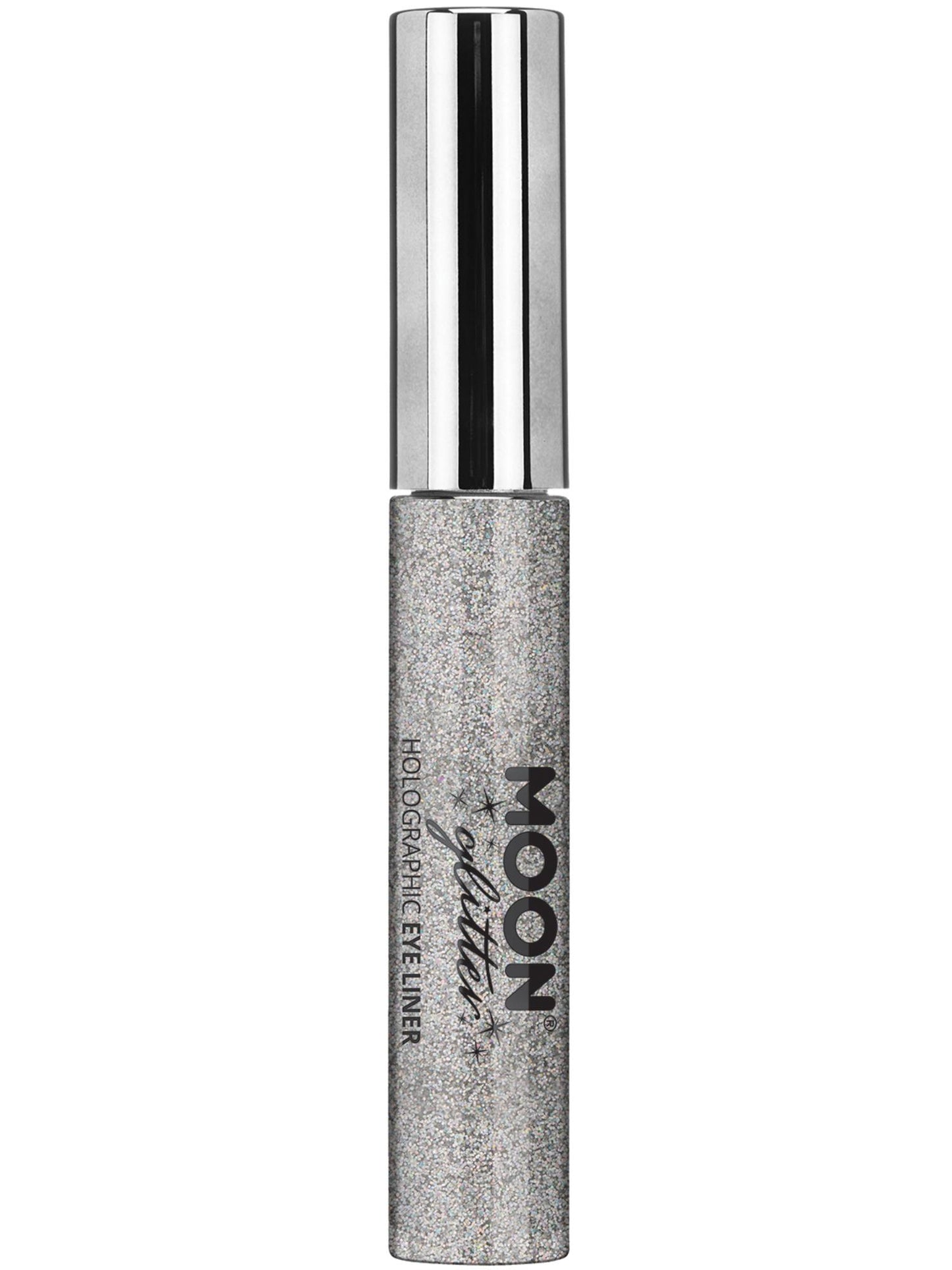 Smiffys Moon Glitter holografischer Glitter-Eyeliner Silber 10 ml
