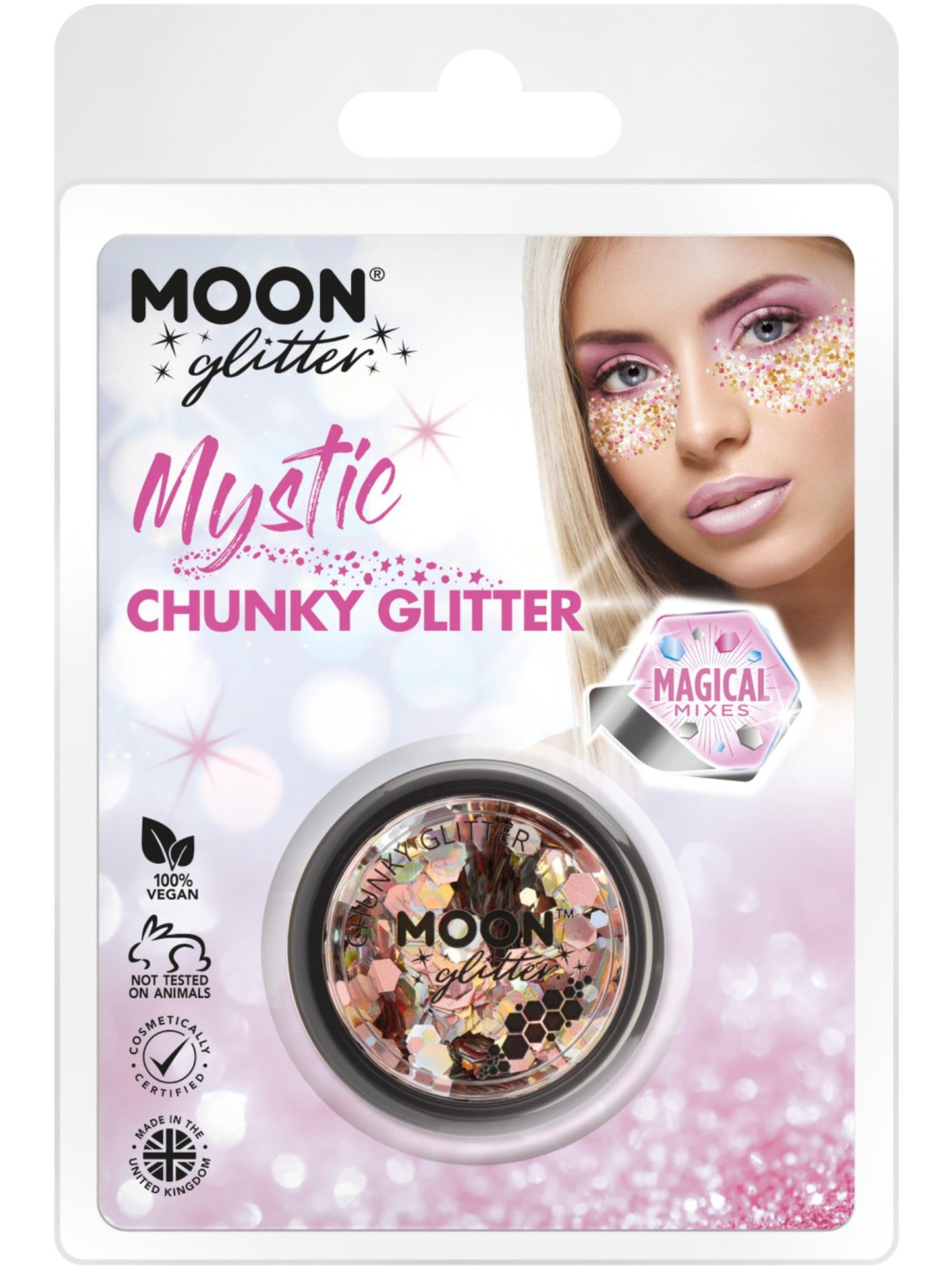 Smiffys Moon Glitter Mystic Chunky Glitter, Mixed Colours CD für Unisex