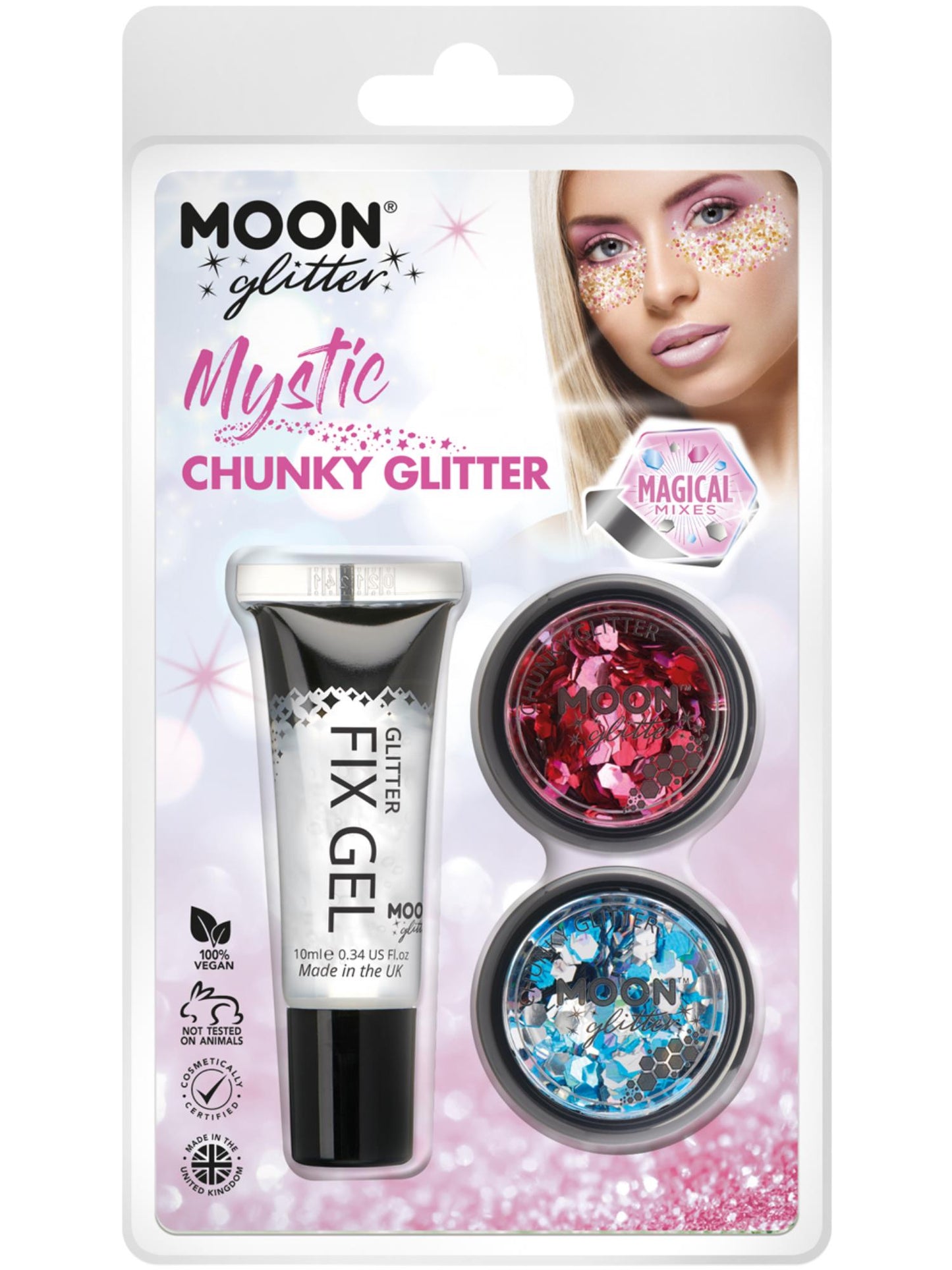 Smiffys Moon Glitter Mystic Chunky Glitter, Clamshell CD für Unisex