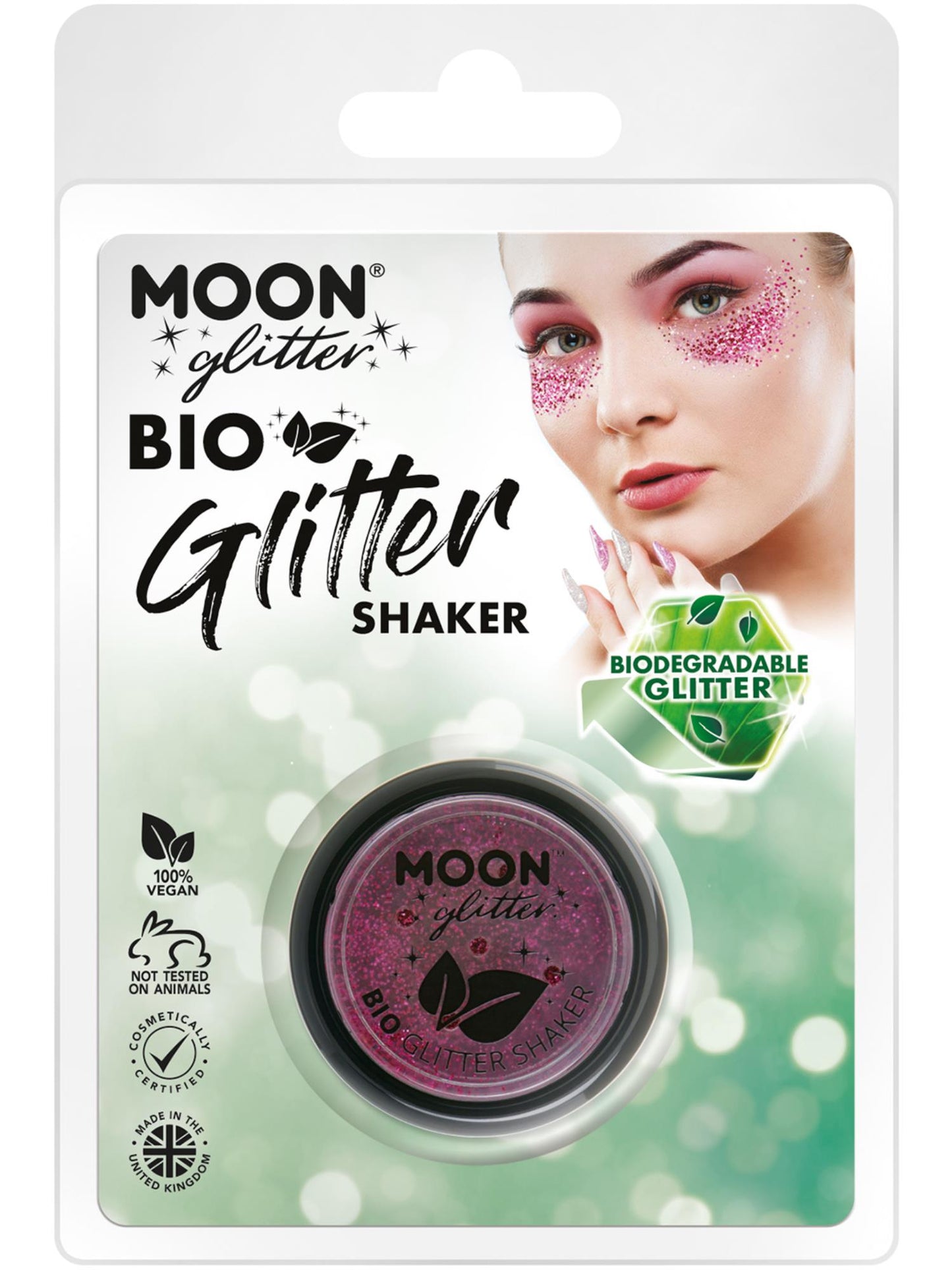 Smiffys Moon Glitter Bio Glitter Shakers, Dark Rose CD für Unisex