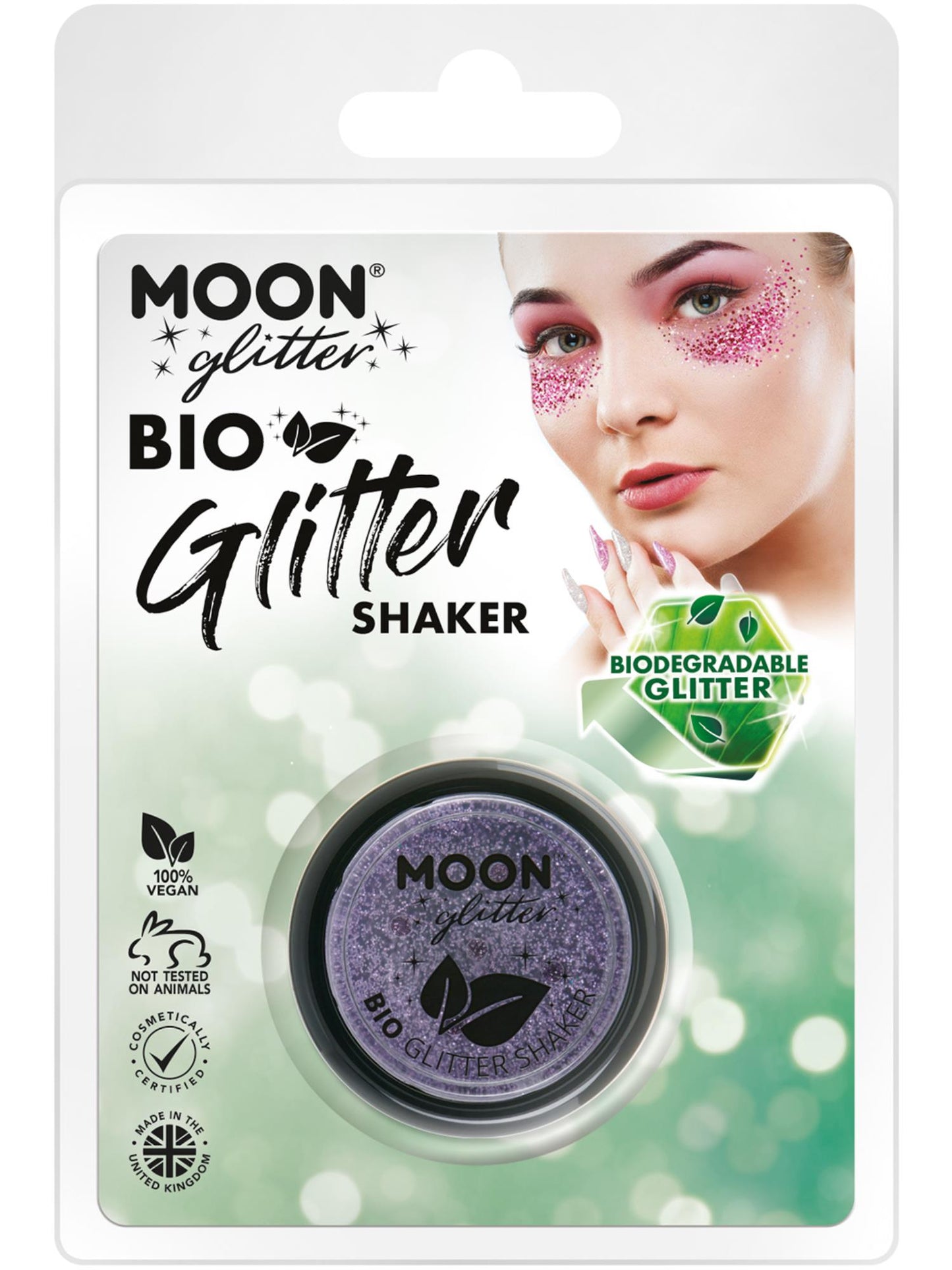 Smiffys Moon Glitter Bio Glitter Shakers, Lavender CD für Unisex