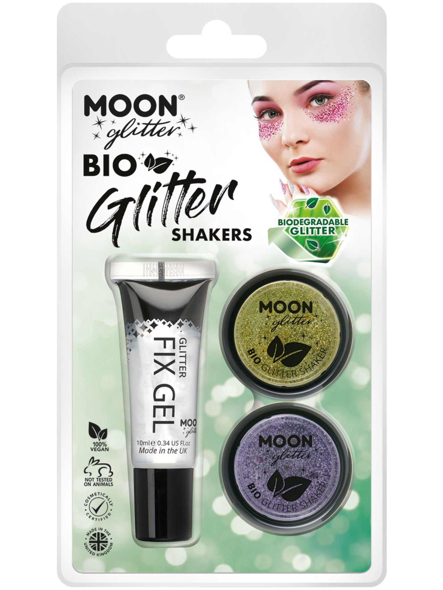 Smiffys Moon Glitter Bio Glitter Shakers, CD für Unisex