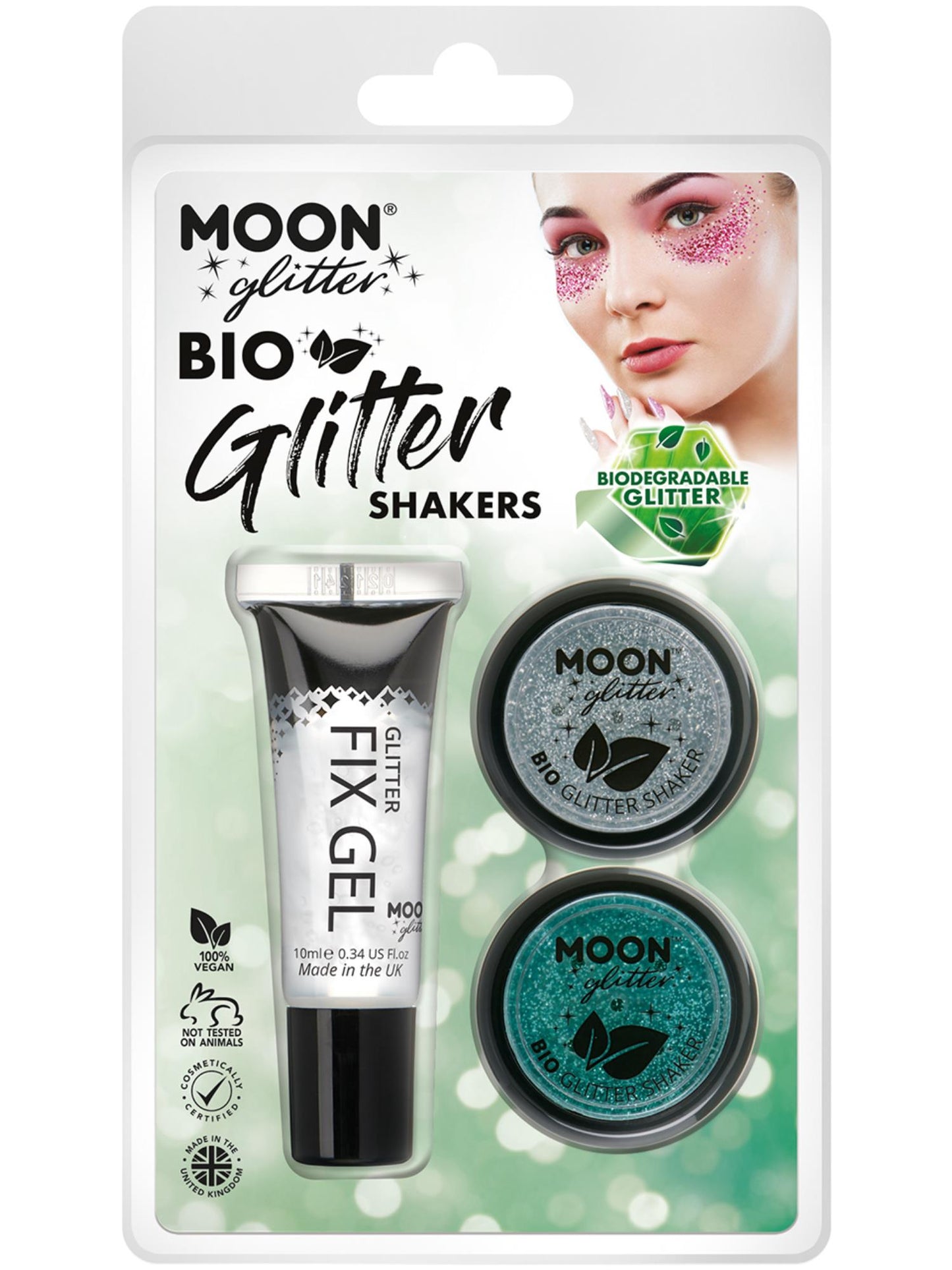 Smiffys Moon Glitter Bio Glitter Shakers, CD für Unisex