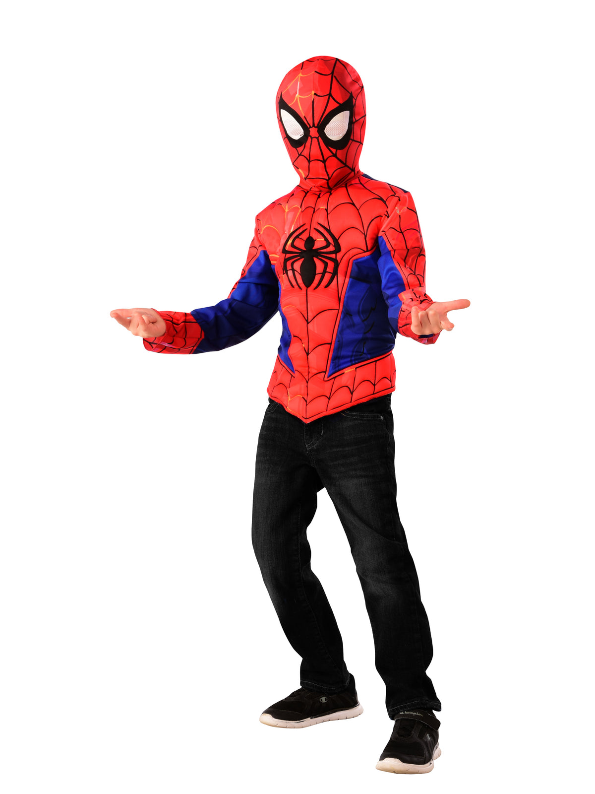 Rubies Muscle Chest Spider-Man Shirt Set Kinderkostüm für Jungen