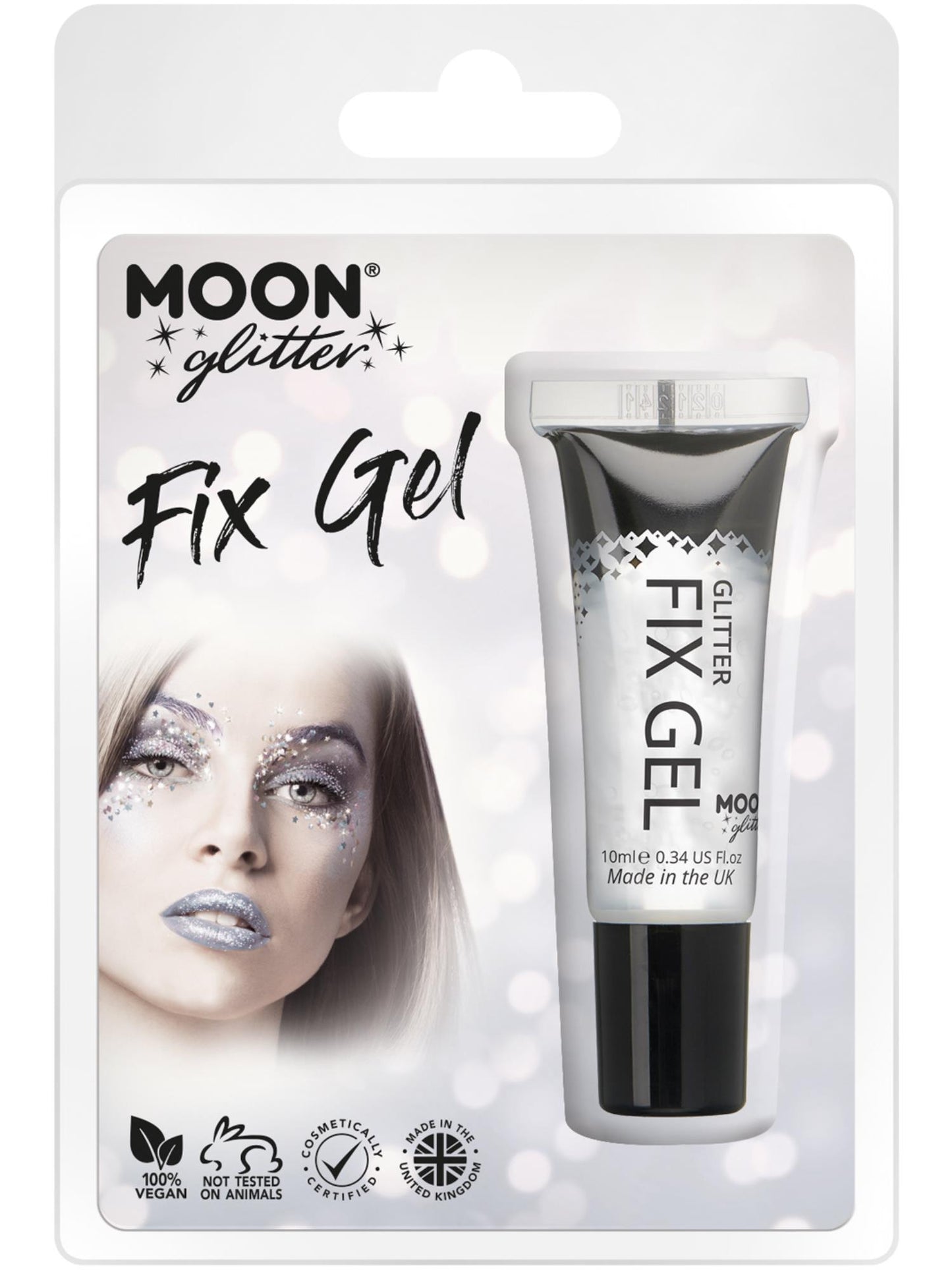 Smiffys Moon Glitter Fix Gel, Clear CD für Unisex