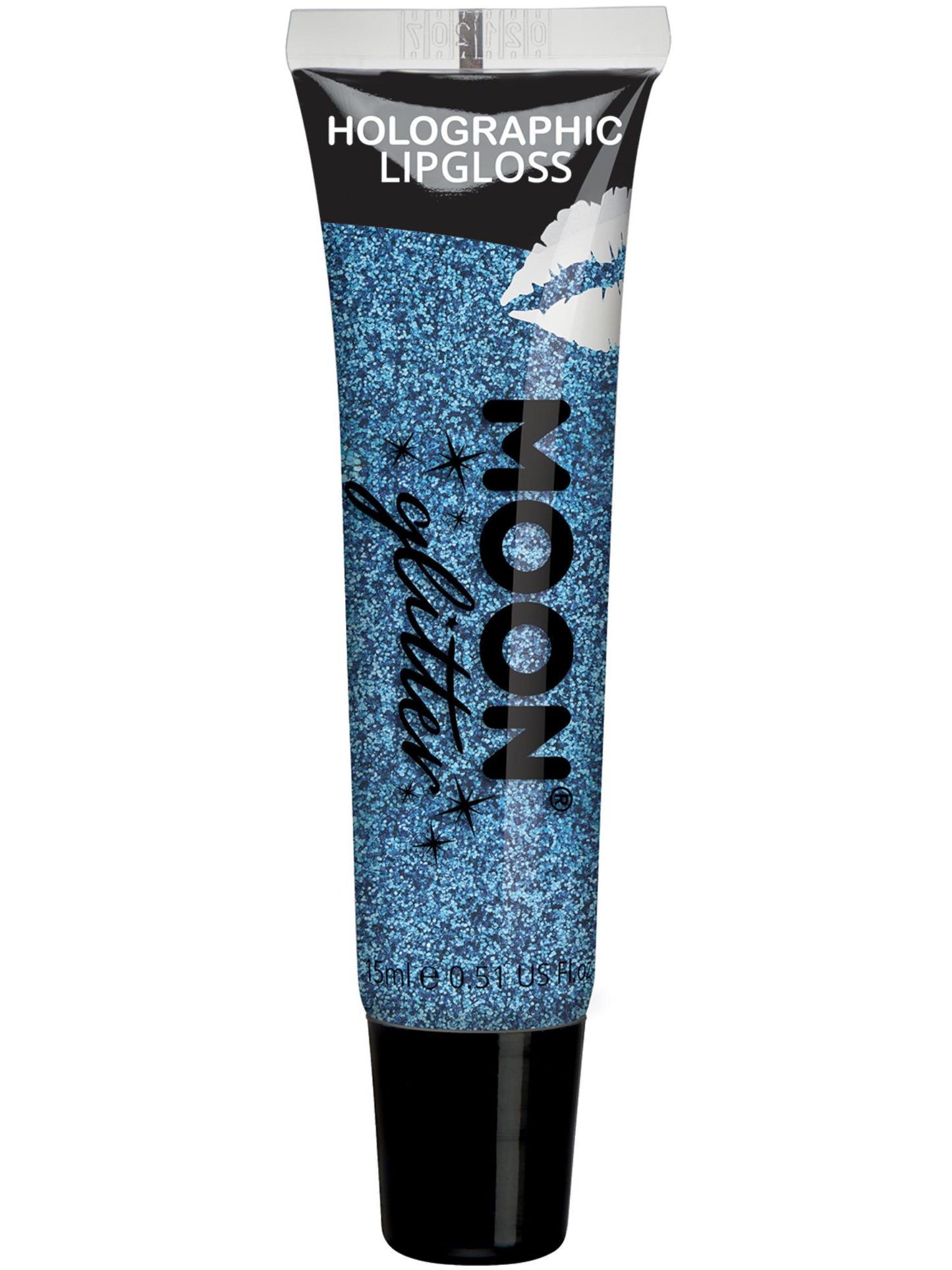 Smiffys Moon Glitter Holographic Glitter Lipgloss, Blue CD für Unisex