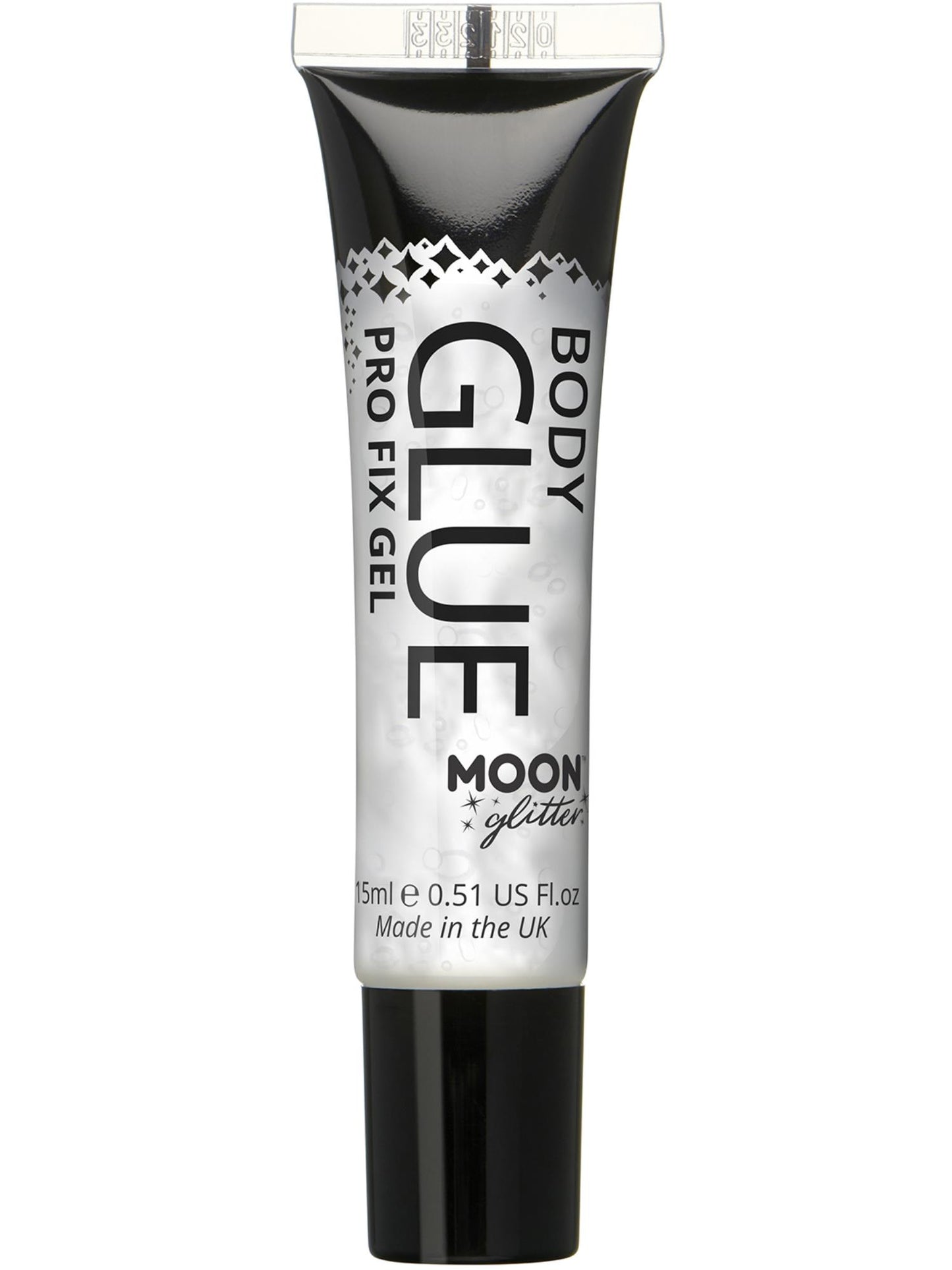 Smiffys Moon Glitter Pro Fix Gel / Body Glue, Clear CD für Unisex
