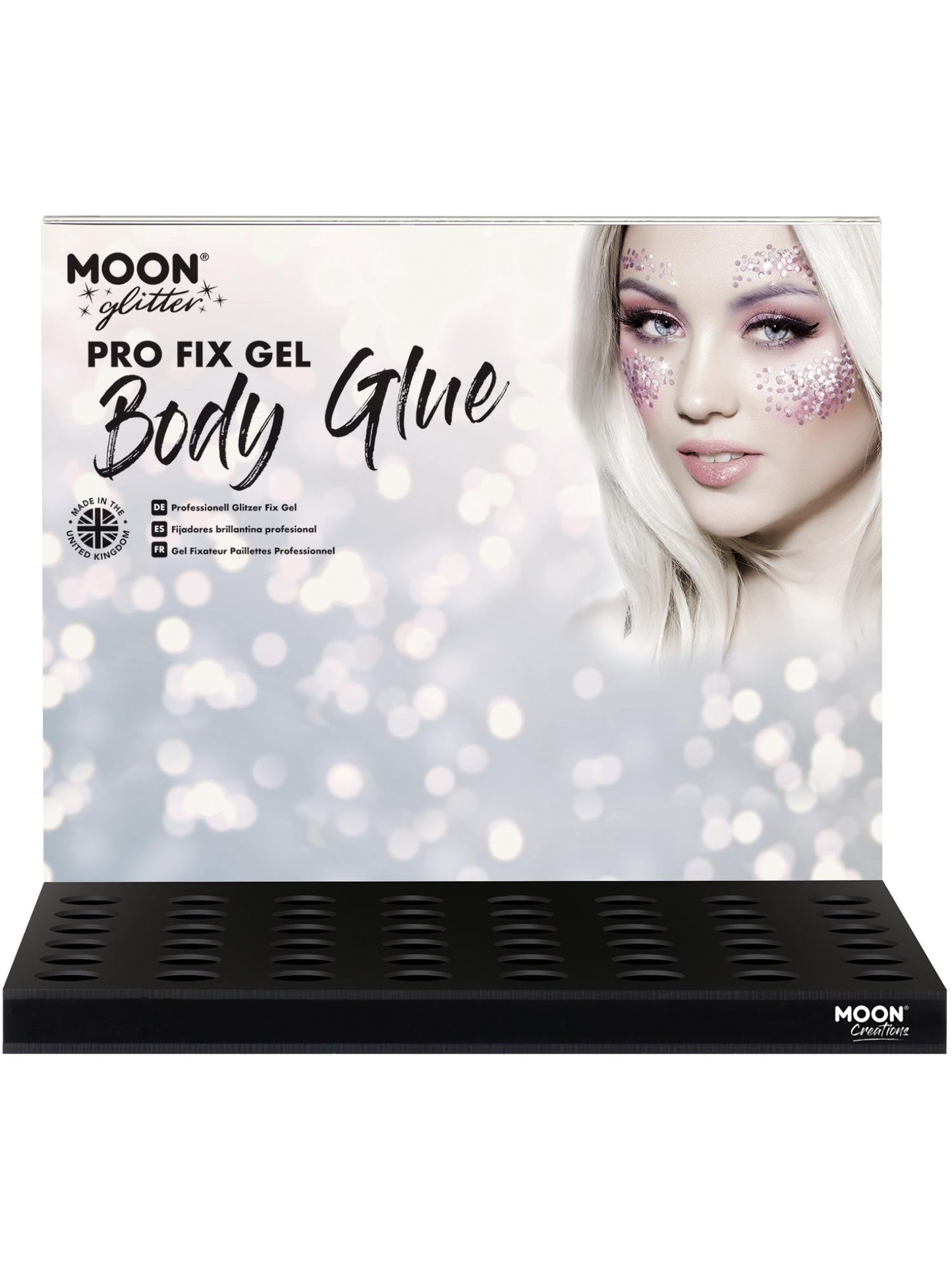Smiffys Moon Glitter Pro Fix Gel / Body Glue, SF für Unisex