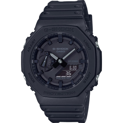 CASIO G-SHOCK GA-2100-1A1ER schwarze analog-digitale Armbanduhr – Detailansicht