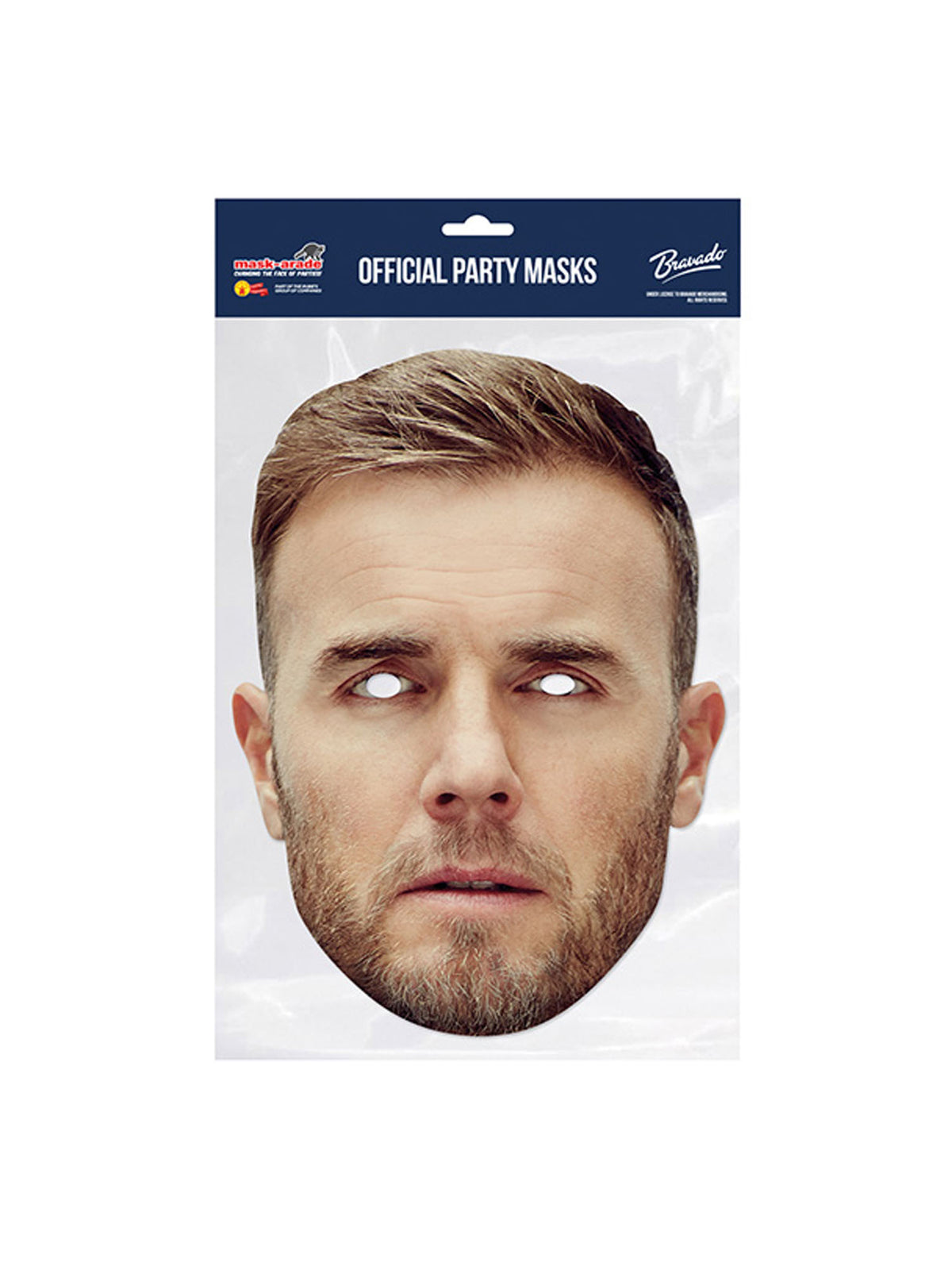 Rubies Gary Barlow Official Cardboard-Maske – Produktansicht