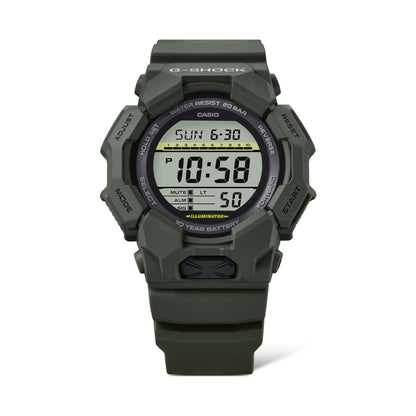 CASIO G-SHOCK GD-010-3ER Grand Digit Green digitale Armbanduhr – Seitenansicht