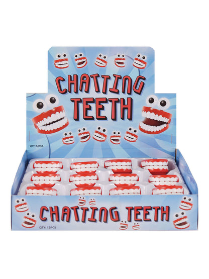Rubies Teeth Wind-Up Mini Chattering Scherzartikel-Gebiss – Seitenansicht