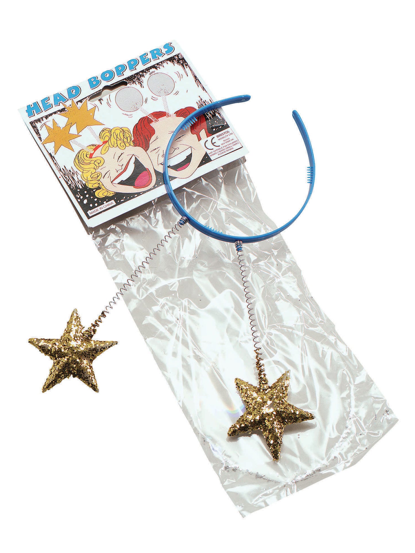 Rubies Rubies Gold Stars Head Boppers (Twelve Pack) Headpieces and Headbands