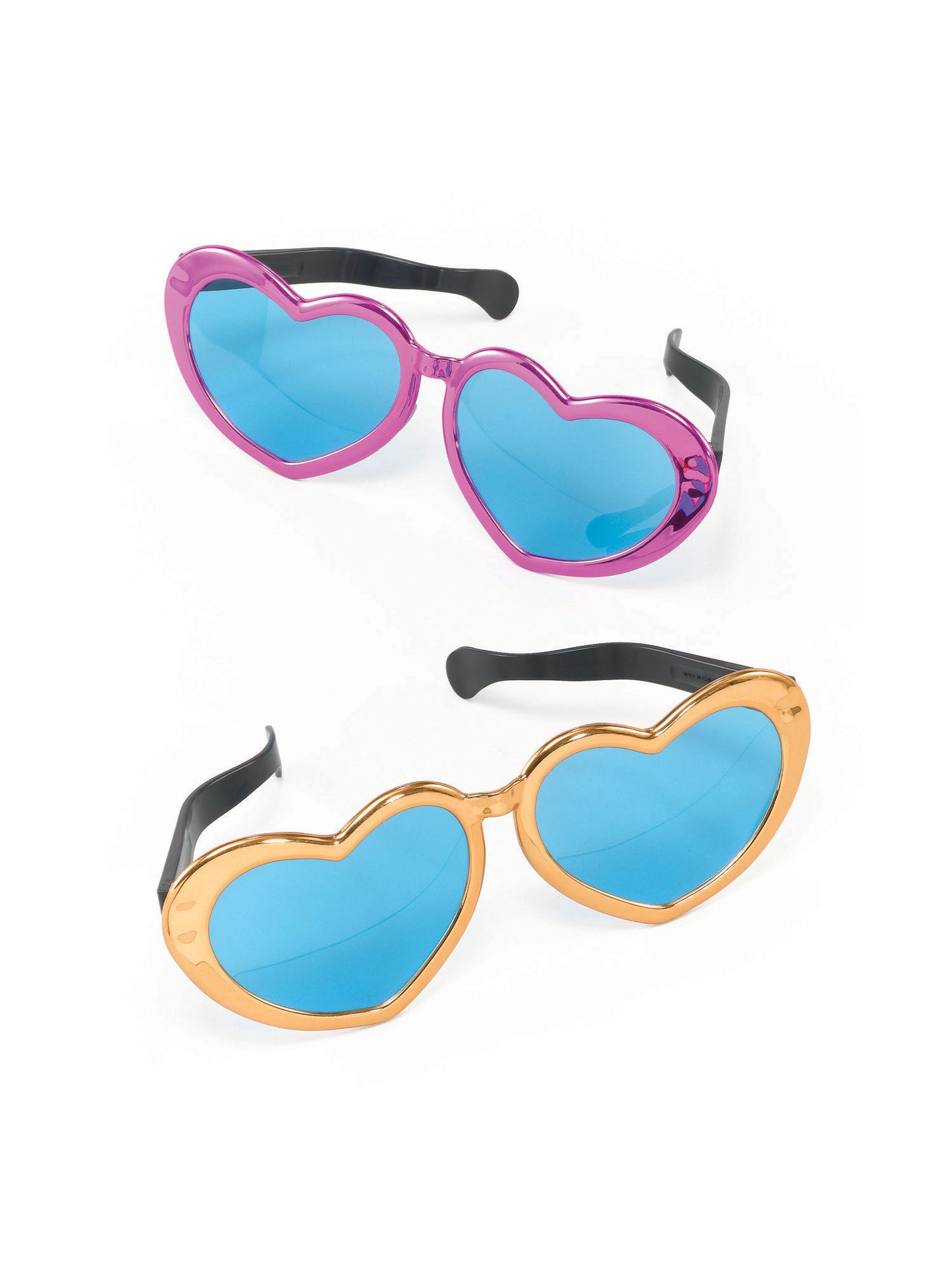 Rubies Rubies Jumbo Metallic Heart Sunglasses
