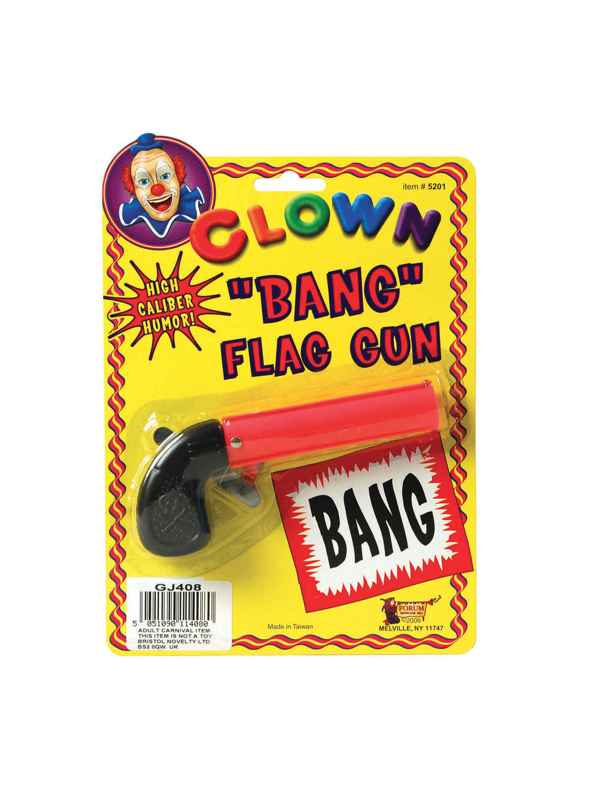 Rubies Flag Bang Gun. Pink Jokes