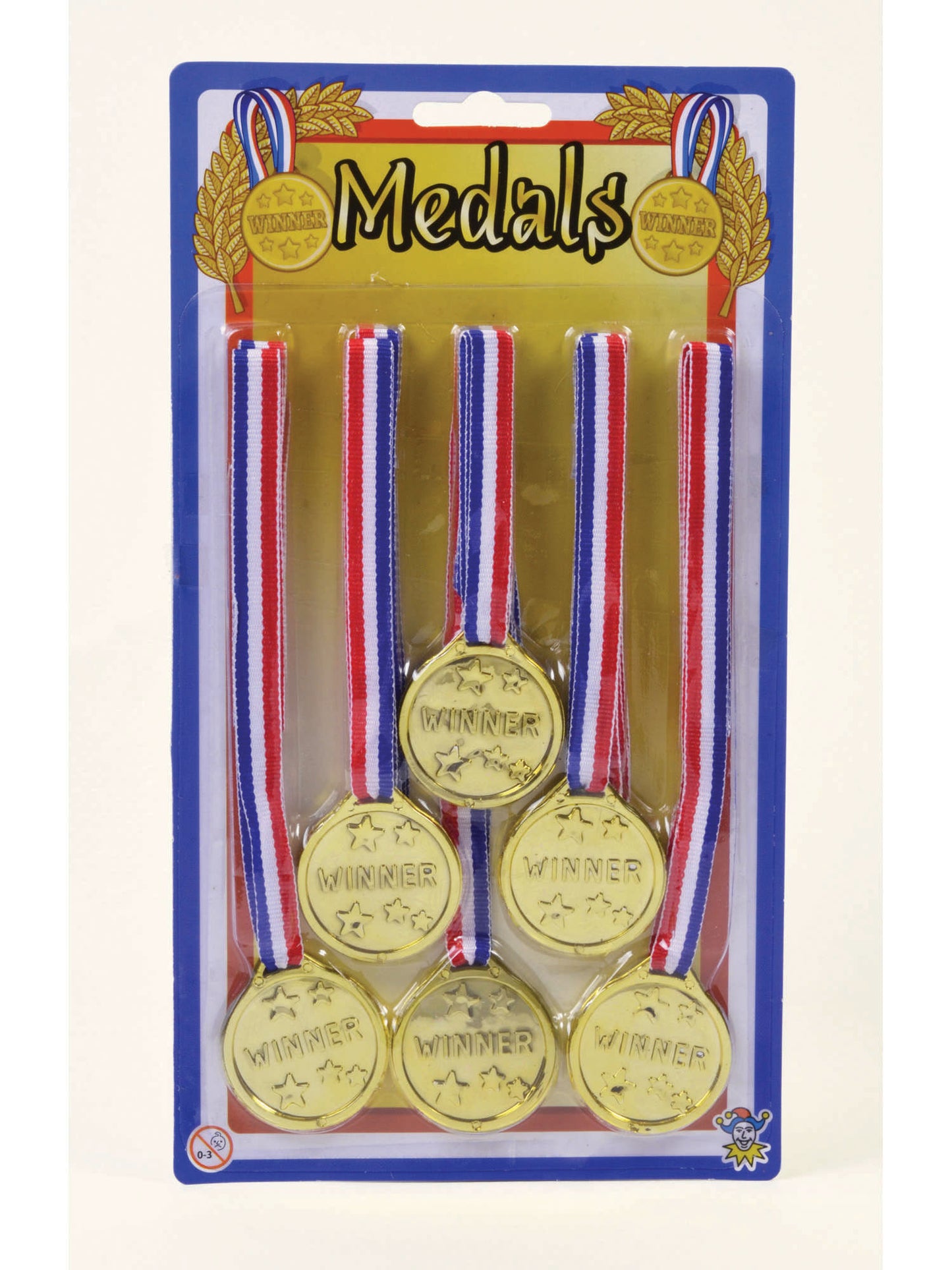 Rubies Rubies Winner Medals (6 Per Card) Props