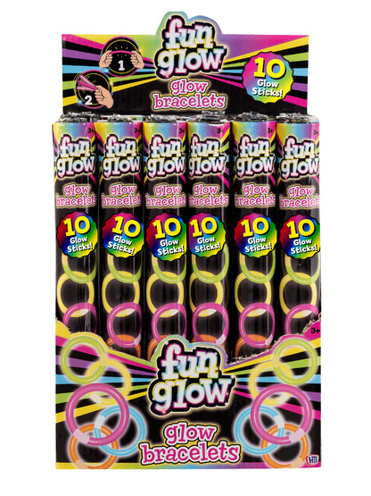 Rubies Glow Bracelets leuchtende Party-Armbänder GJ504 – Produktansicht