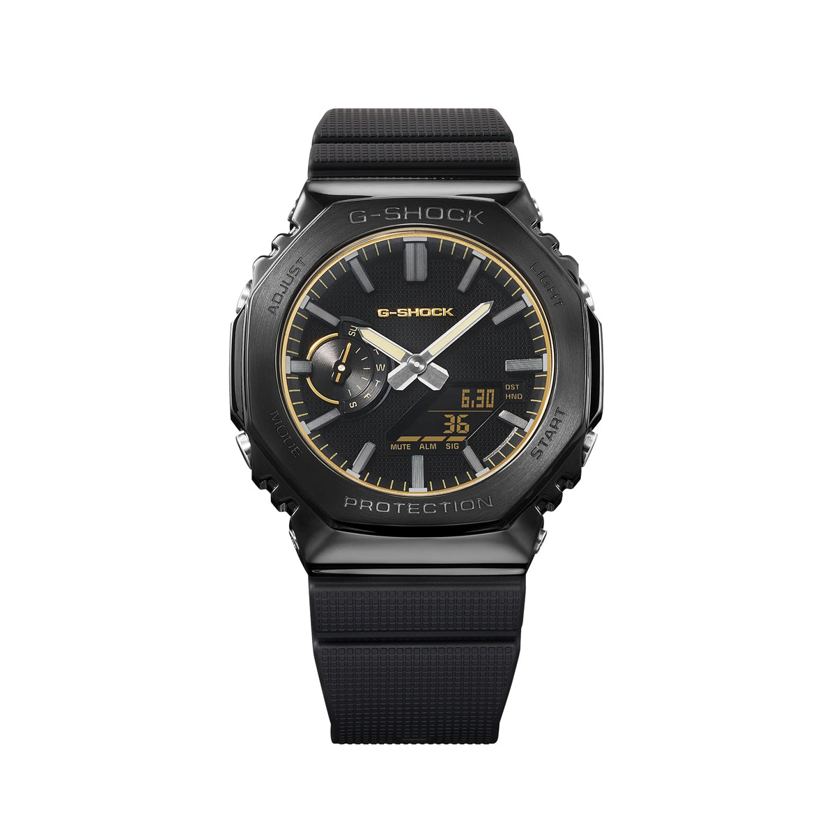 CASIO G-SHOCK GM-2100LXB-1A9ER Luxe Black Armbanduhr – Seitenansicht