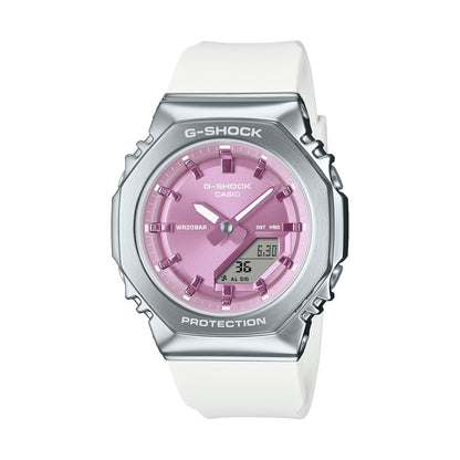 CASIO G-SHOCK MINI OAK G-STEEL GMS2110-7A6ER Pink Armbanduhr – Detailansicht