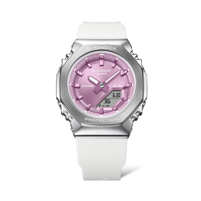 CASIO G-SHOCK MINI OAK G-STEEL GMS2110-7A6ER Pink Armbanduhr – Seitenansicht
