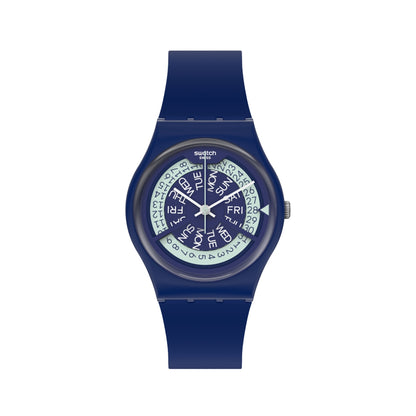 SWATCH N-IGMA NAVY GN727 Armbanduhr in Navy – Produktansicht