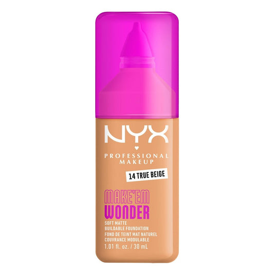 NYX NYX Make'em Wonder Foundation 14 True Beige 30 ml Flüssigfoundation