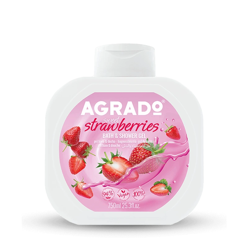 AGRADO AGRADO Duschgel und Badegel Süße Erdbeere 750 ml Kosmetik