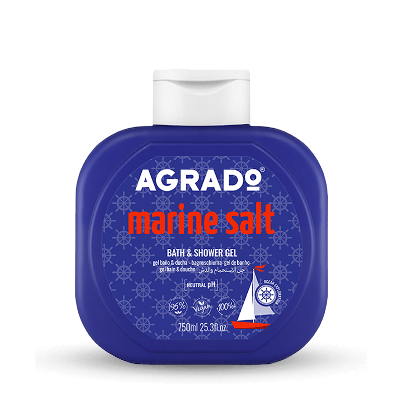 AGRADO AGRADO Duschgel mit Mineralsalzen Gel für Bad und Dusche 500 ml Kosmetik