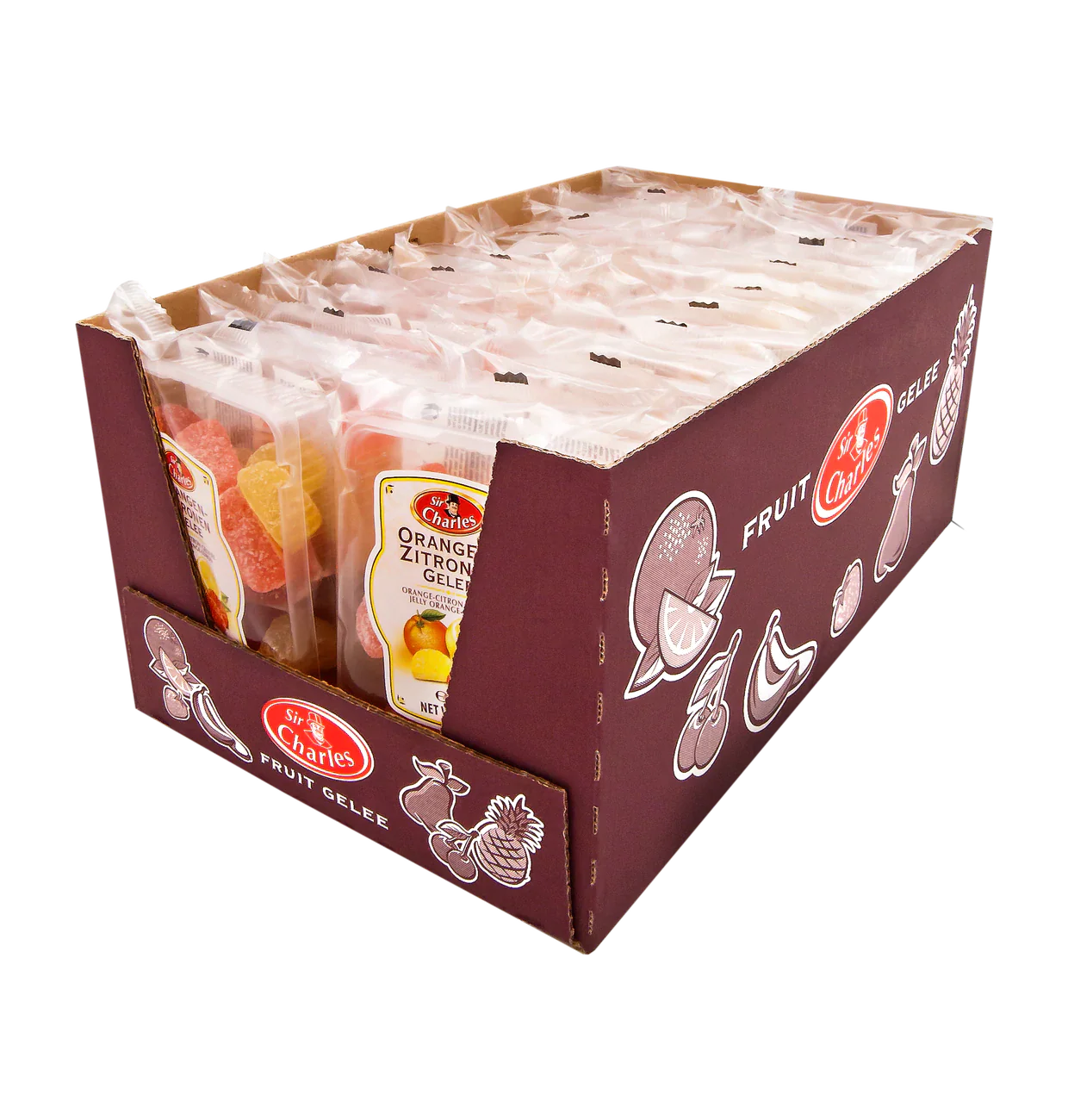 Gezuckertes Gelee mit Zitronen- und Orangengeschmack 250g