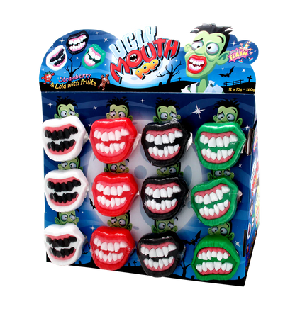 BPop Gruselgebiss Lollipop Lollie in Gebissform 15g – Detailansicht