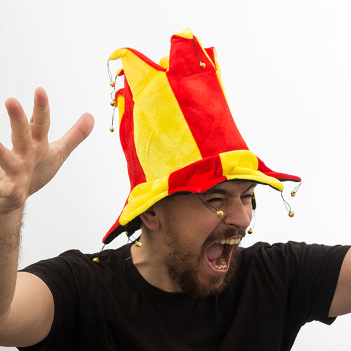 BigBuy Party Narrenkappe mit 14 Spitzen für Fasnacht und Karneval – Produktansicht