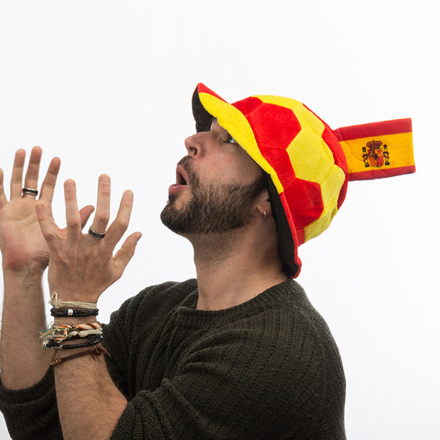 BigBuy Party Fussballhut mit spanischer Flagge – Produktansicht