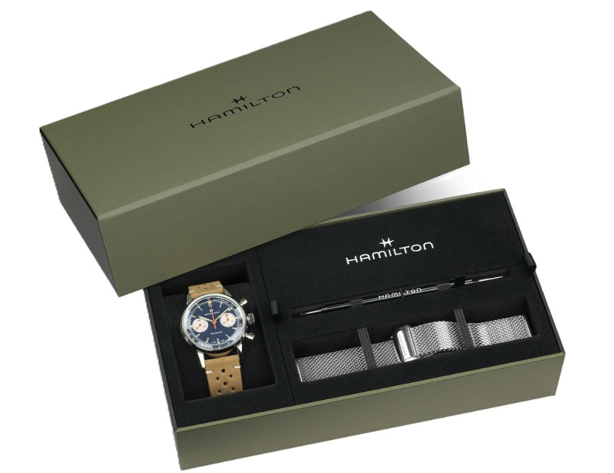 HAMILTON Intra-Matic Automatic Chrono Special Pack mit Extra-Strap – Detailansicht
