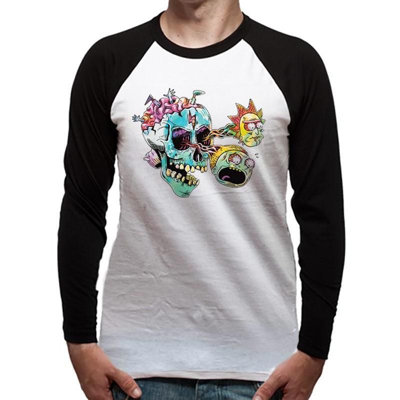 Rubies Rick And Morty Skull Eyes Baseball Shirt T-Shirts für Unisex
