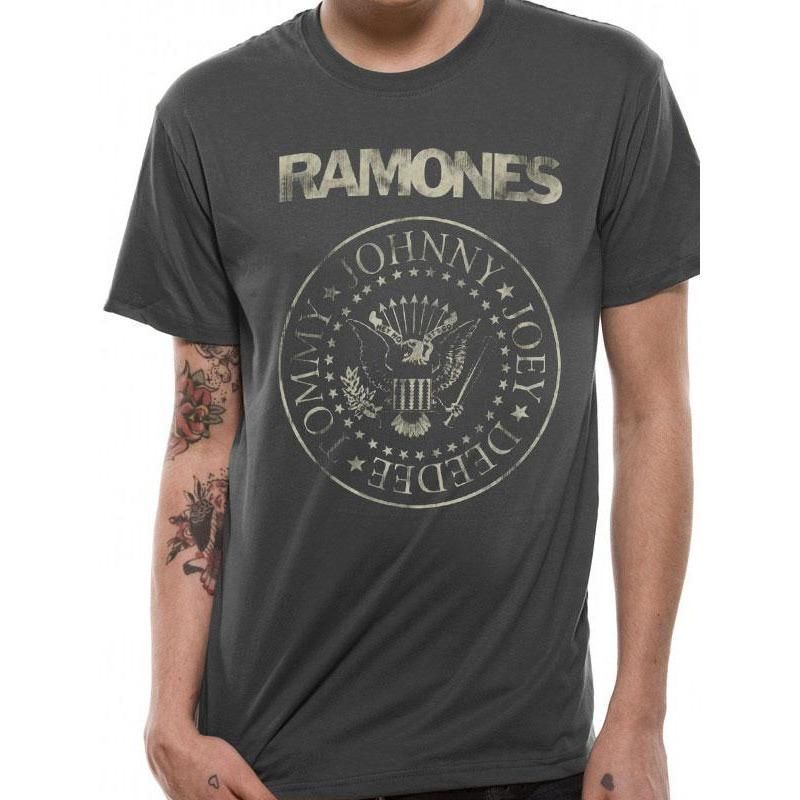 Rubies The Ramones Ramones Distressed Crest T-Shirt T-Shirts für Unisex