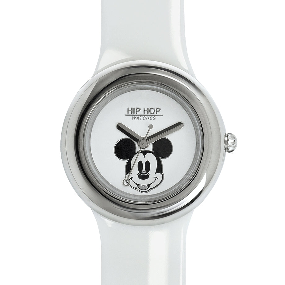 HIP HOP Mickey Metal White Uhr aus der Disney Collection – Produktansicht