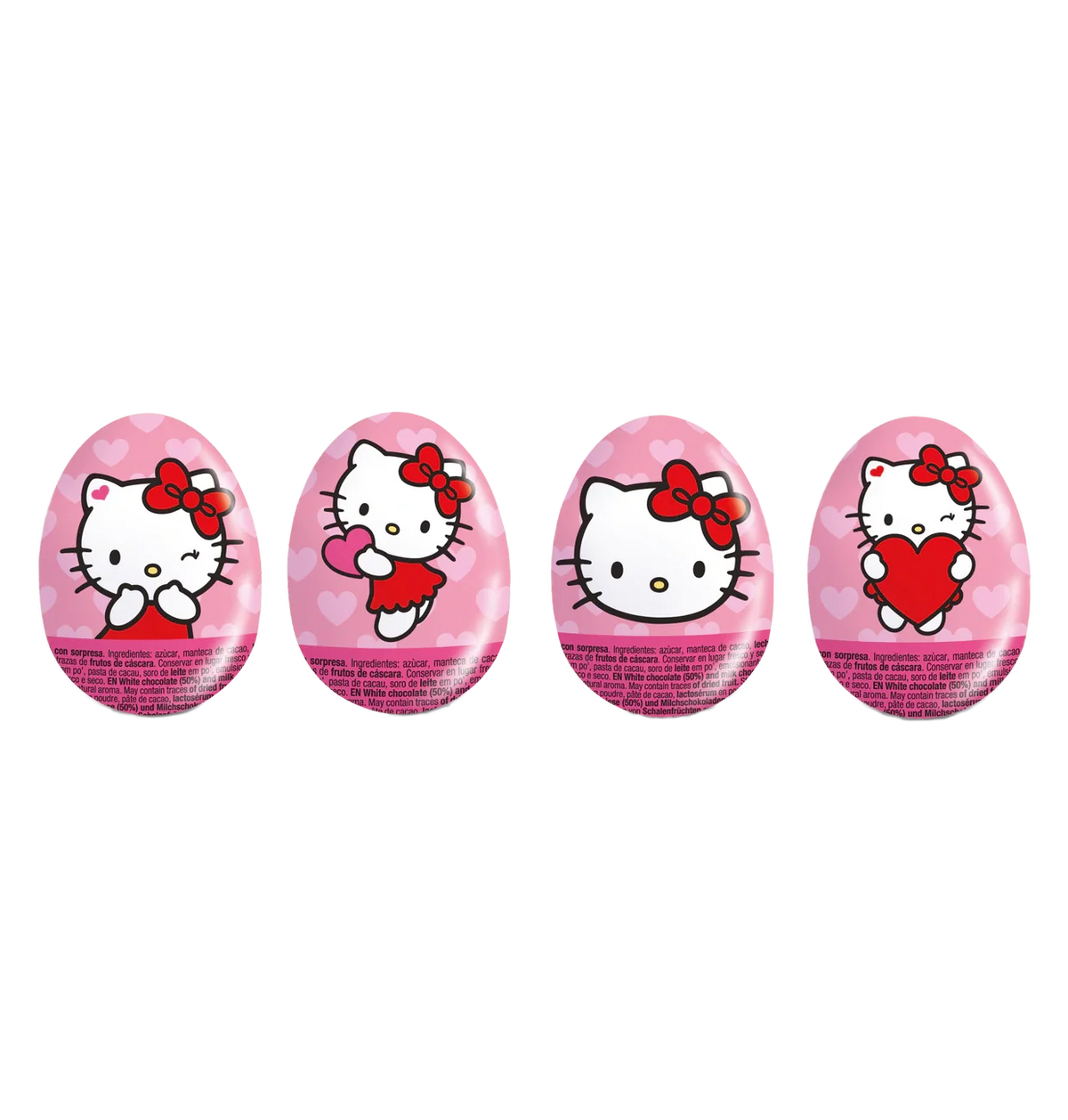 Hello Kitty Schoko-Ei Überraschungsei 20 g – Dunkle Schokolade mit Pfefferminzcreme