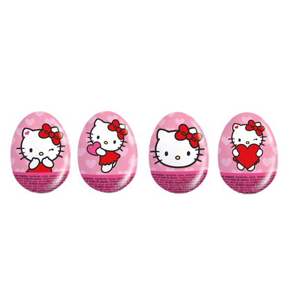 Hello Kitty Schoko-Ei Überraschungsei 20 g – Dunkle Schokolade mit Pfefferminzcreme