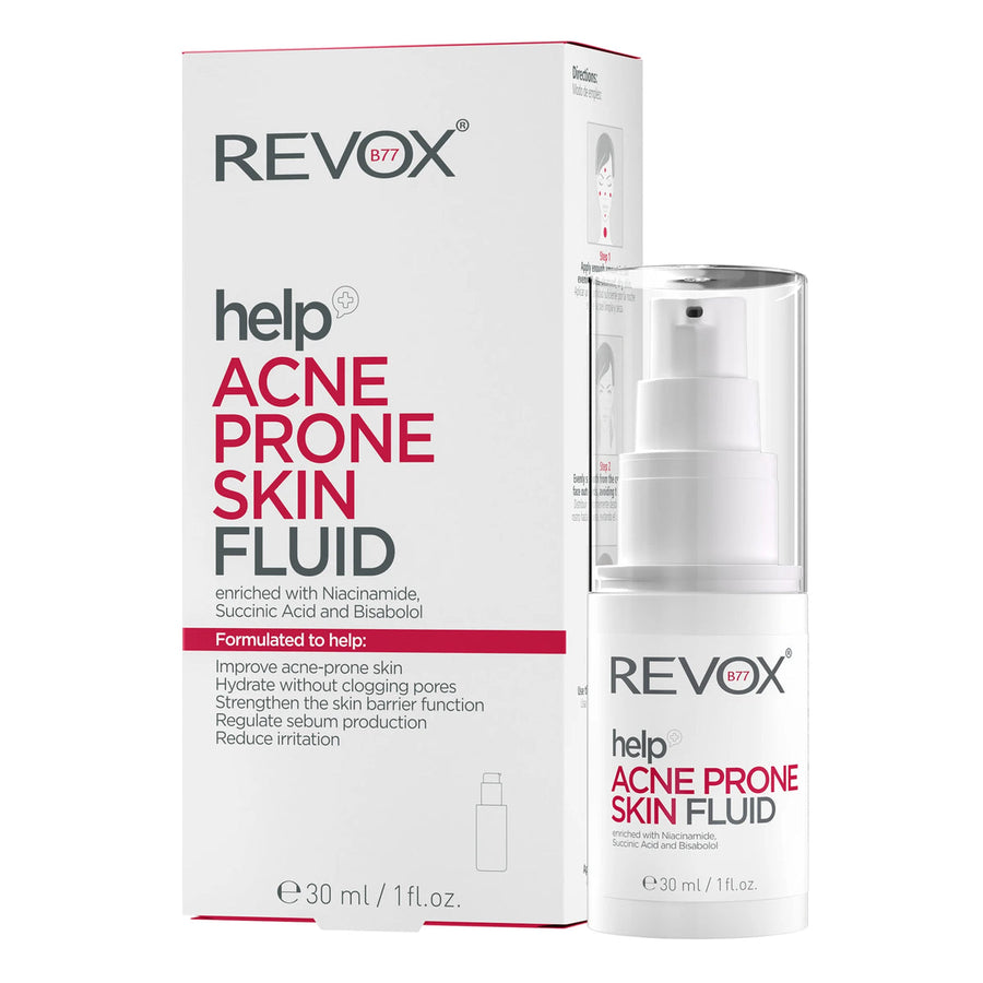 REVOX REVOX Help Acne Prone Skin Fluid 30 ml Hautpflege für unreine Haut Kosmetik